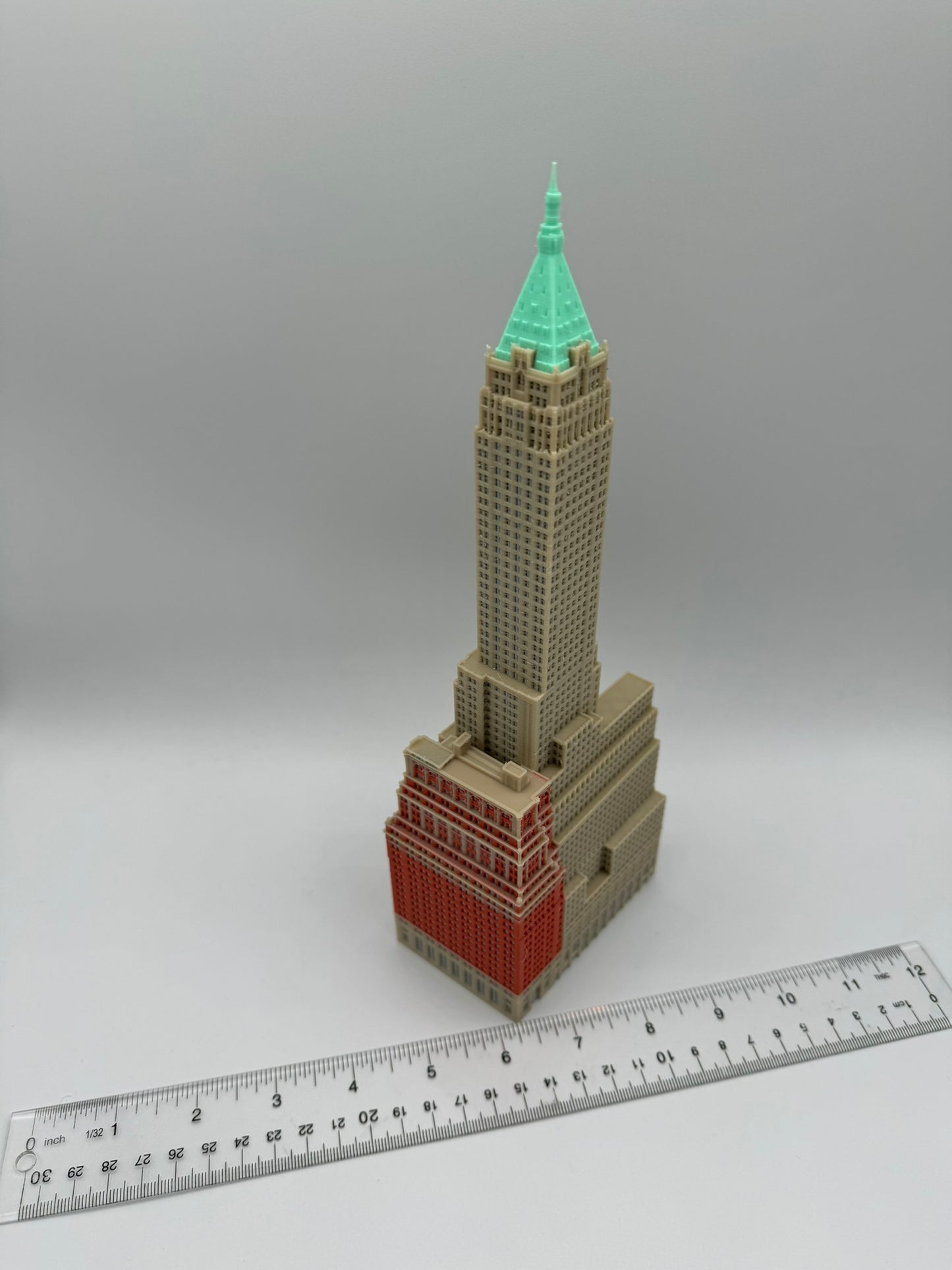 40 Wall Street Model- 3D Printed Full Color
