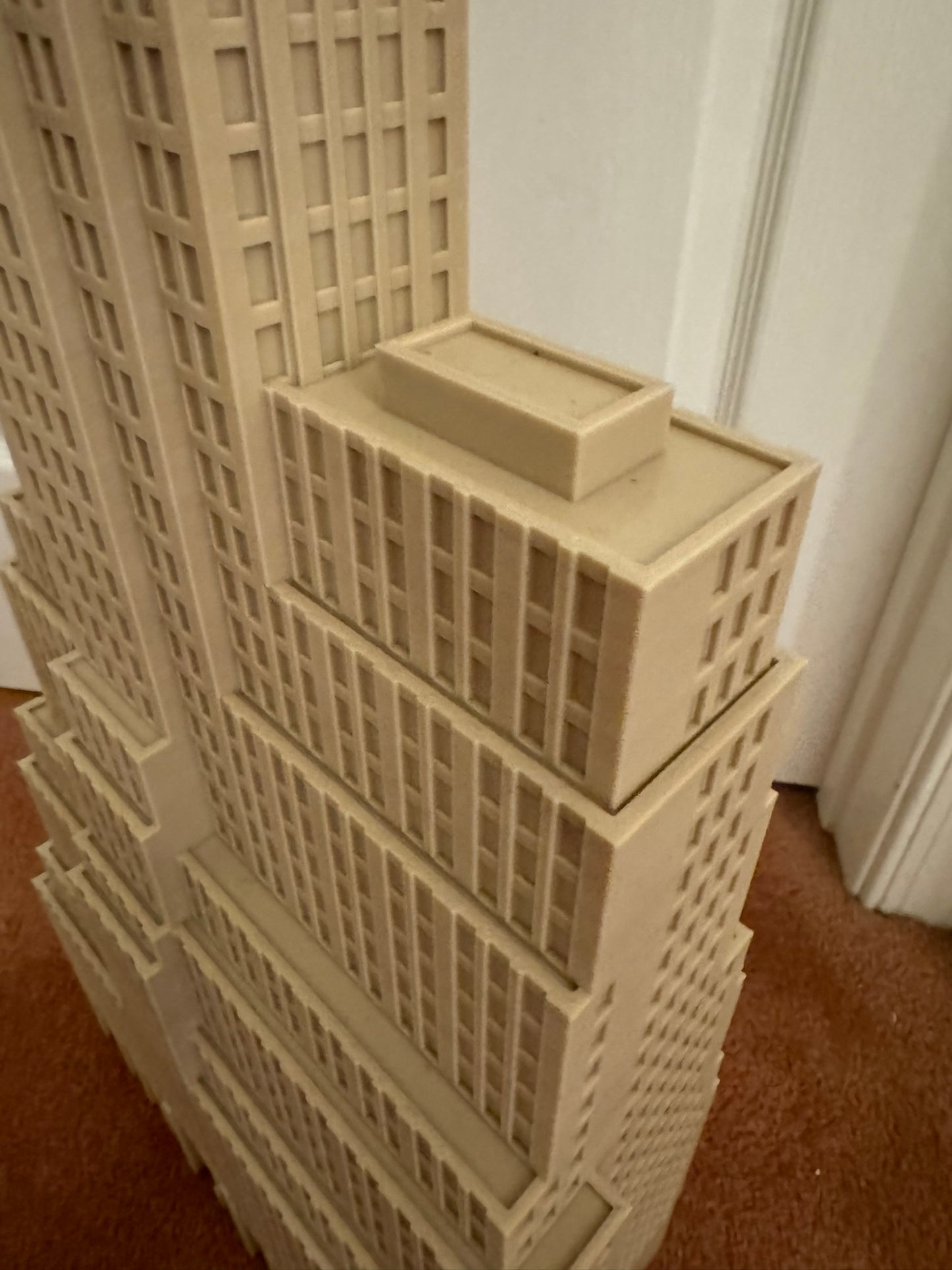 Extra Large American International Building Model- 3D Printed
