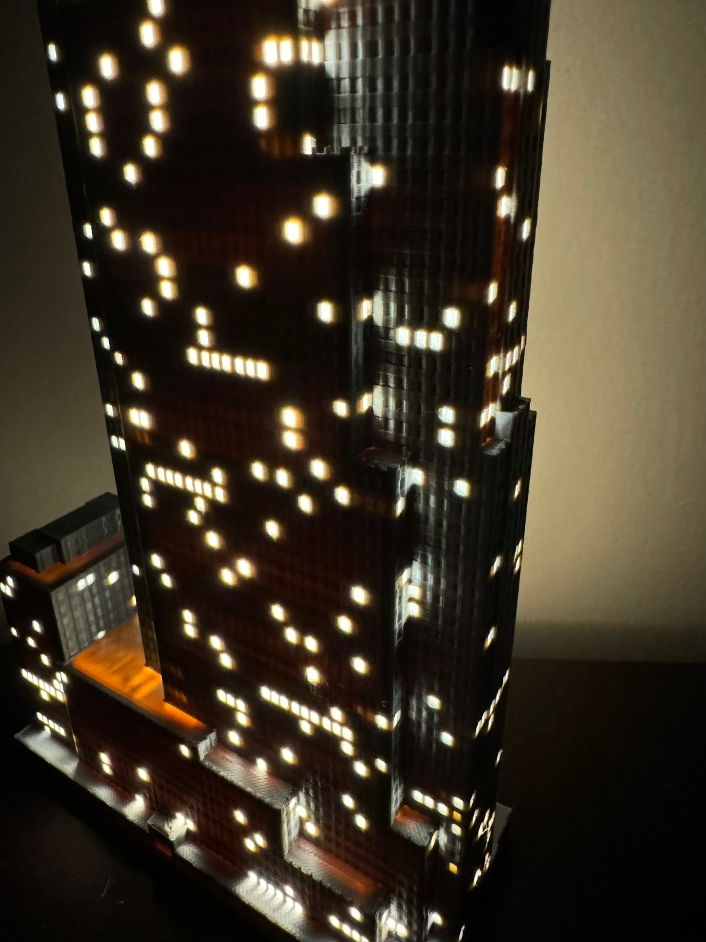 30 Rockefeller Plaza Small Light Up Model- 3D Printed