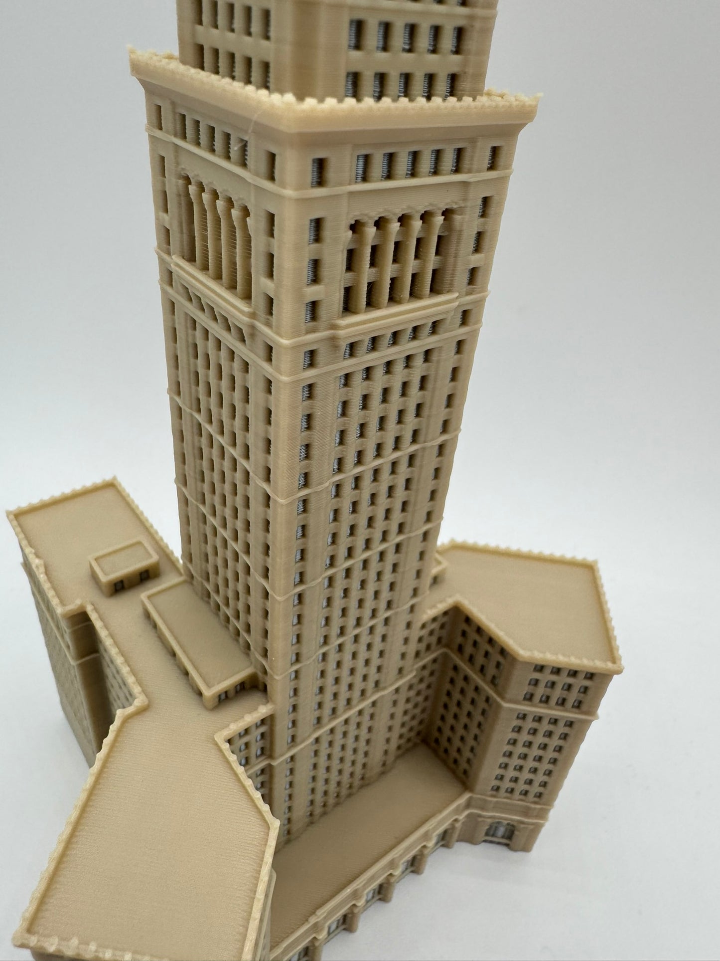 Cleveland Terminal Tower Model- 3D Printed Full Color