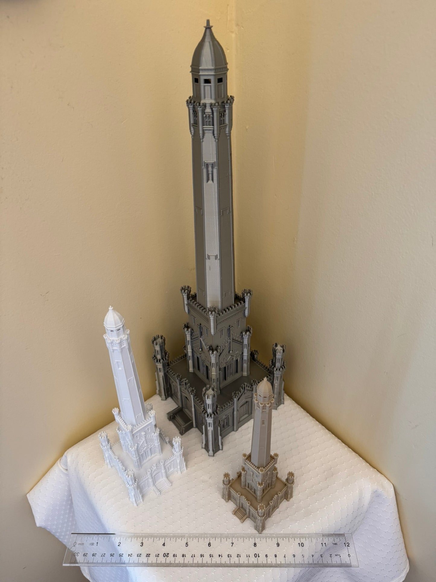 Chicago Water Tower Model- 3D Printed