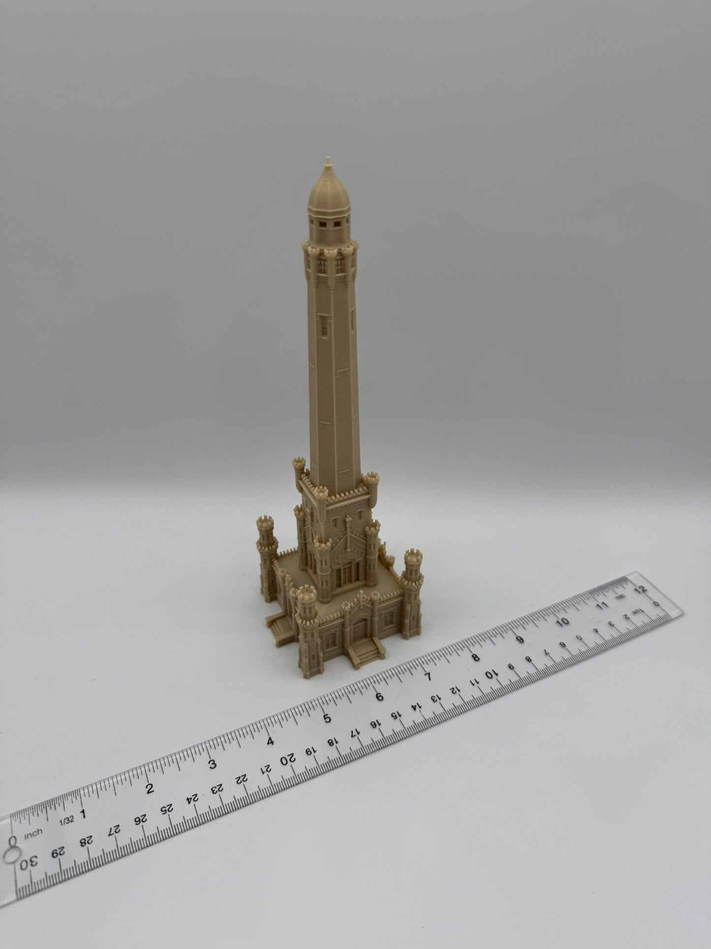 Chicago Water Tower Model- 3D Printed