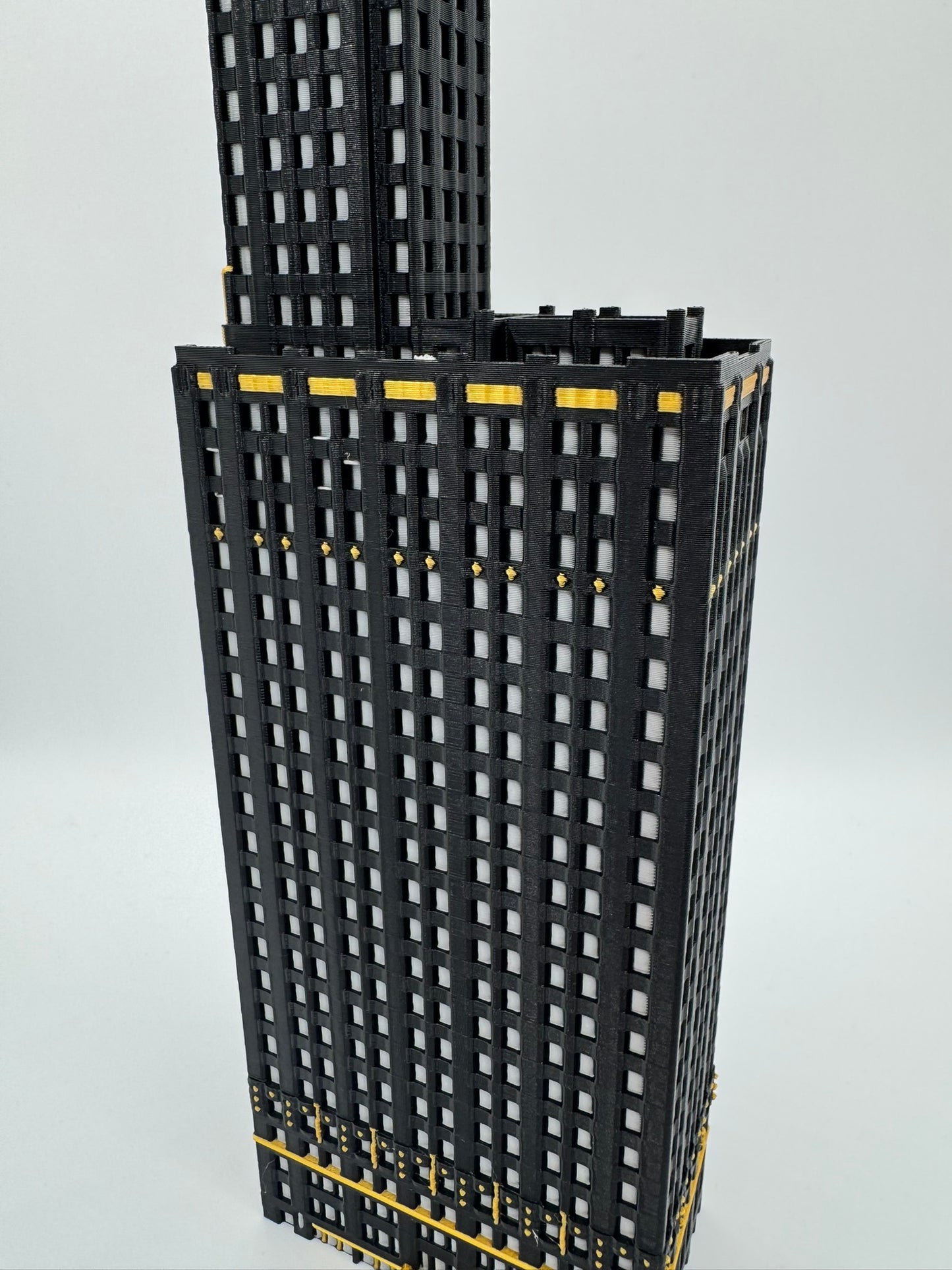 Carbide and Carbon Building Model- 3D Printed Full Color