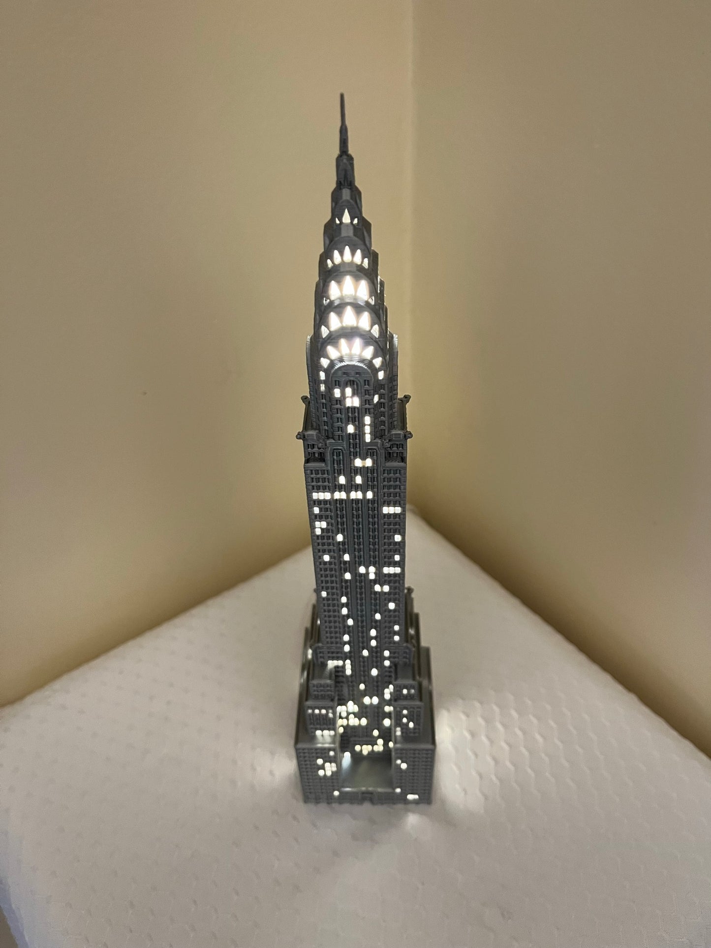 Chrysler Building Light Up Model Small- 3D Printed