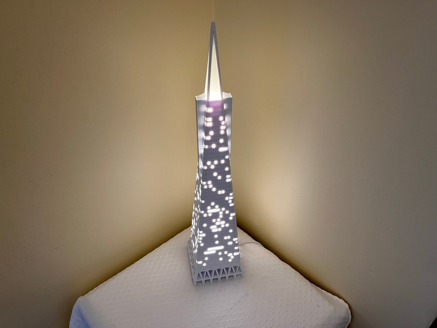 Transamerica Pyramid Light Up Model- 3D Printed