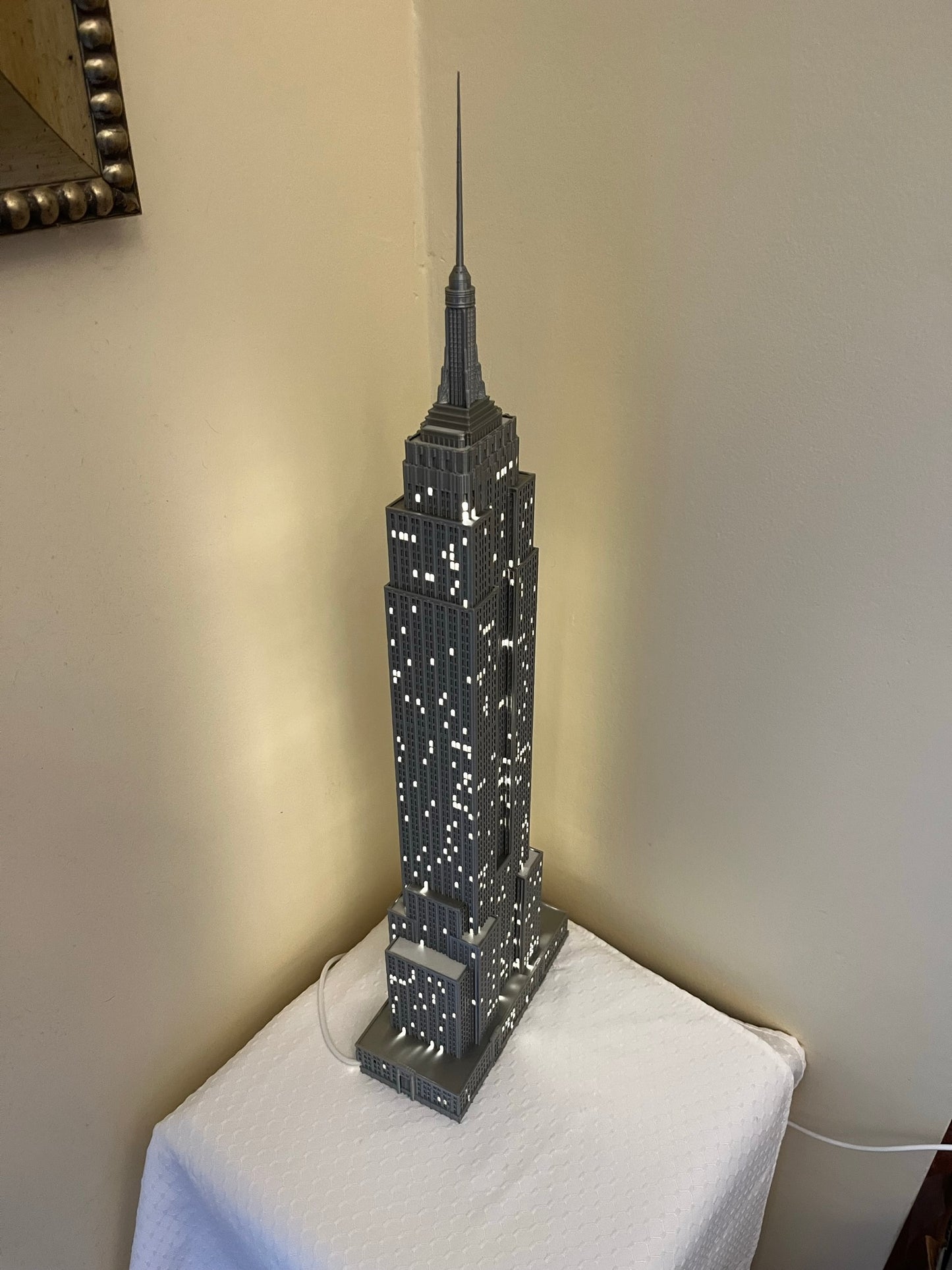Empire State Building Light Up Model- 3D Printed