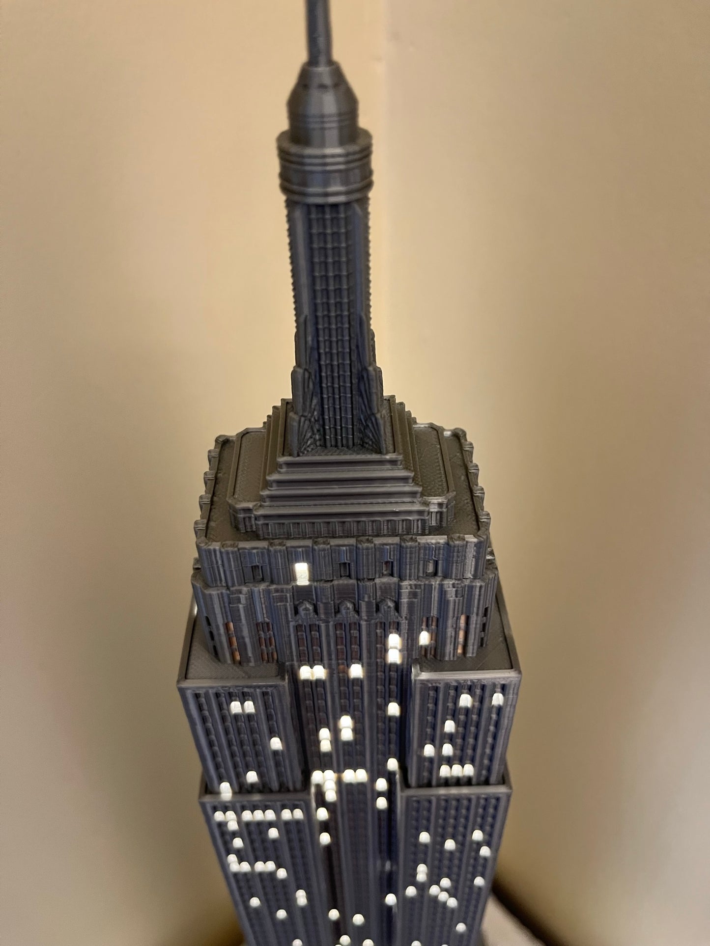 Empire State Building Light Up Model- 3D Printed
