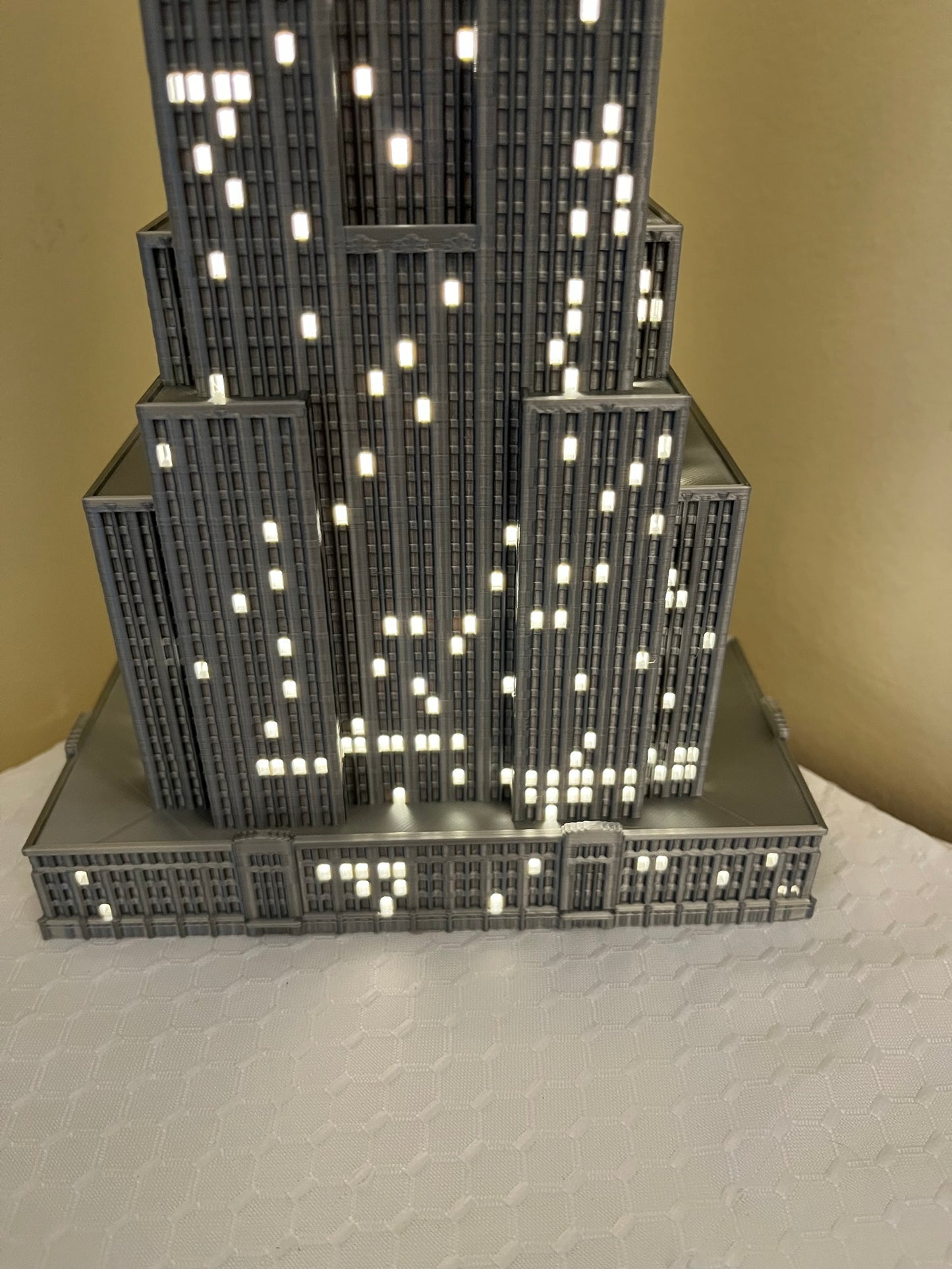 Empire State Building Light Up Model- 3D Printed