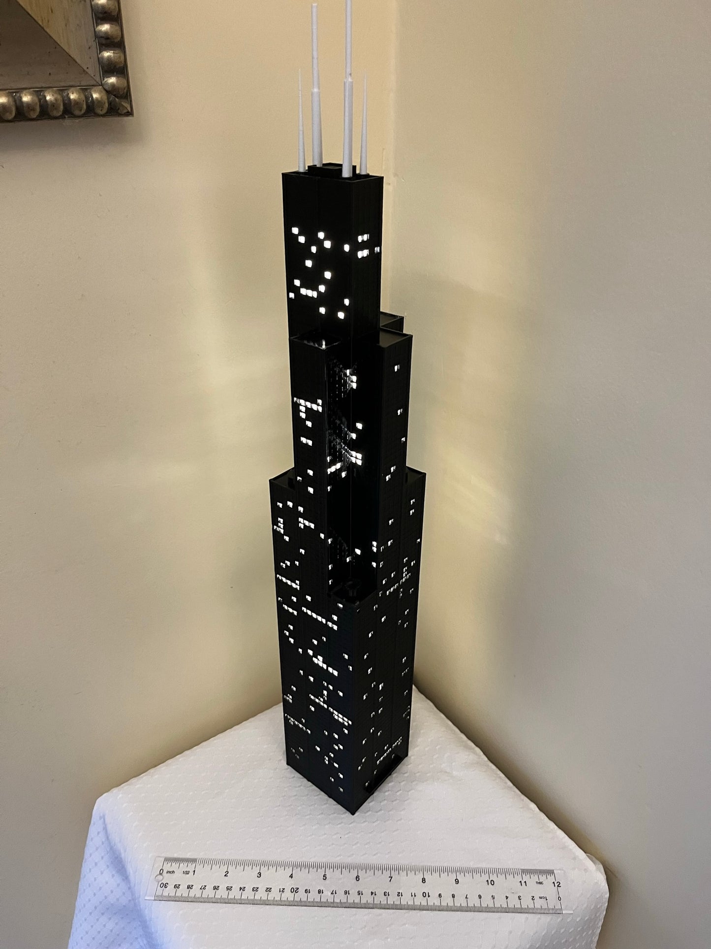 Sears Tower Light Up Model- 3D Printed