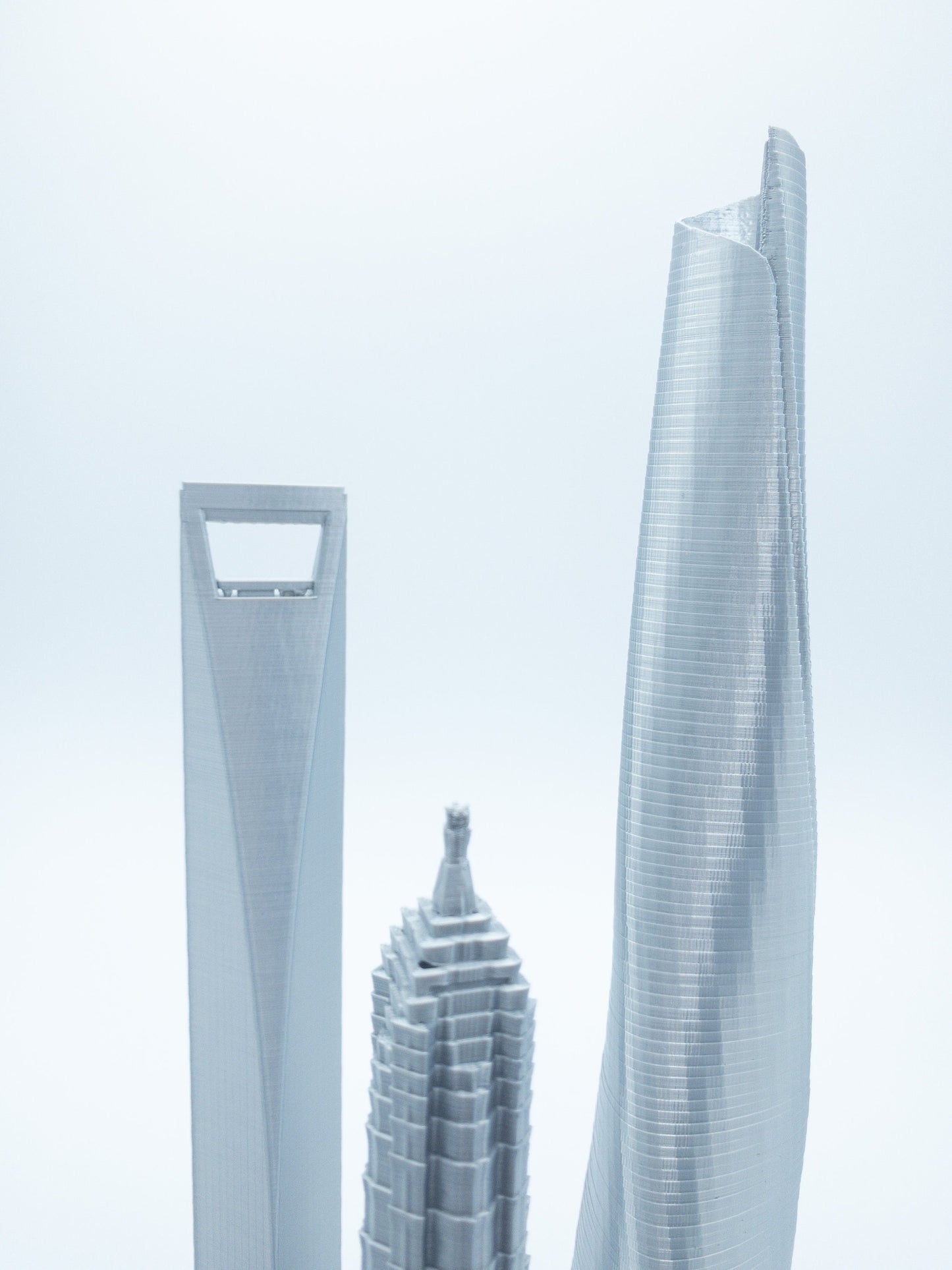 Shanghai Skyscraper Models- 3D Printed 3 Pack