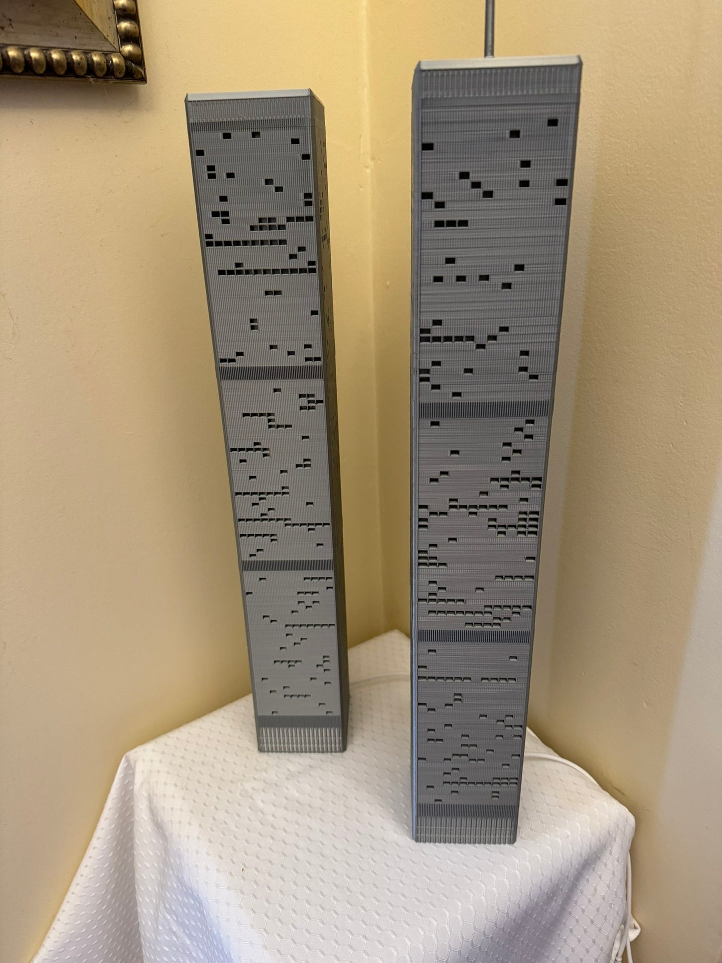 Twin Towers Light Up Model- 3D Printed