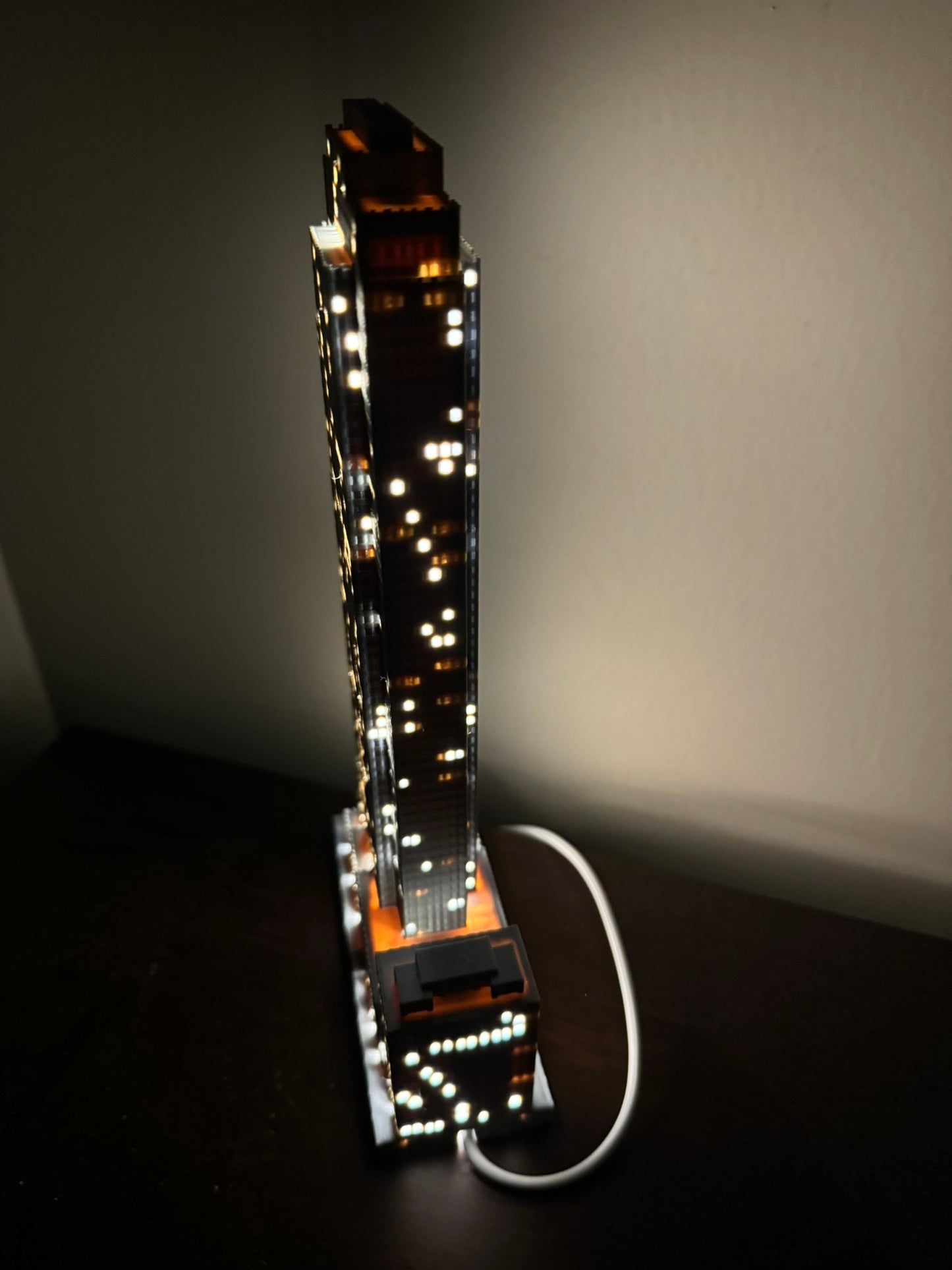 30 Rockefeller Plaza Small Light Up Model- 3D Printed