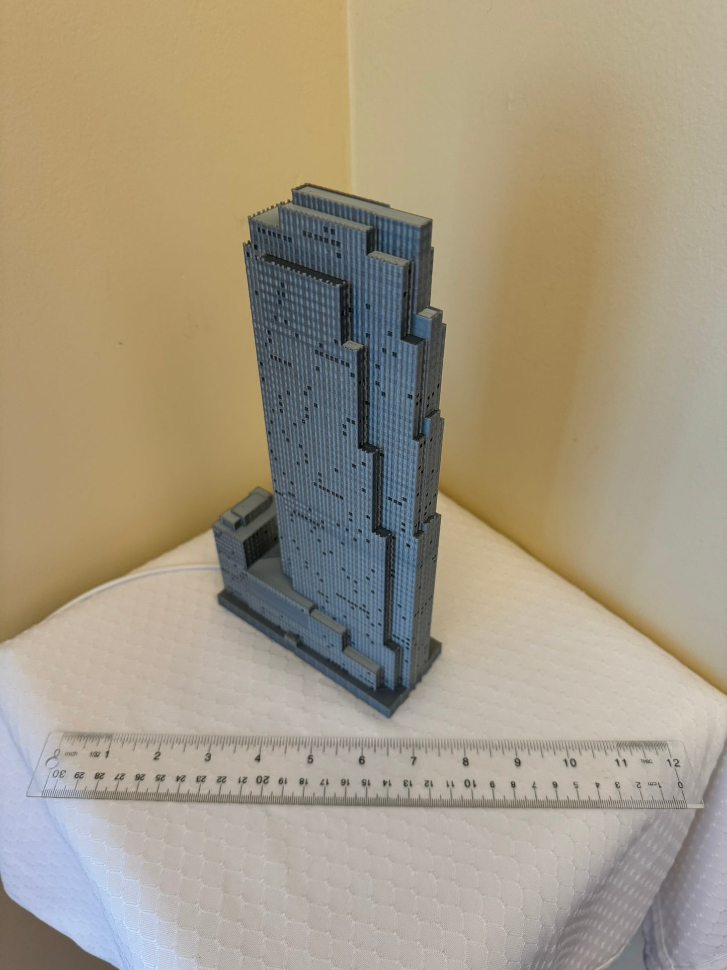 30 Rockefeller Plaza Small Light Up Model- 3D Printed