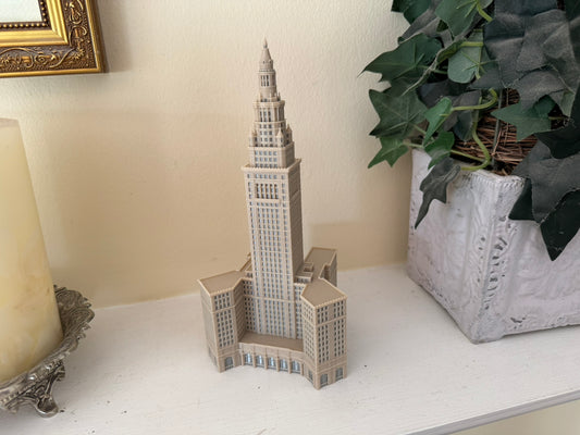 Cleveland Terminal Tower Model- 3D Printed Full Color
