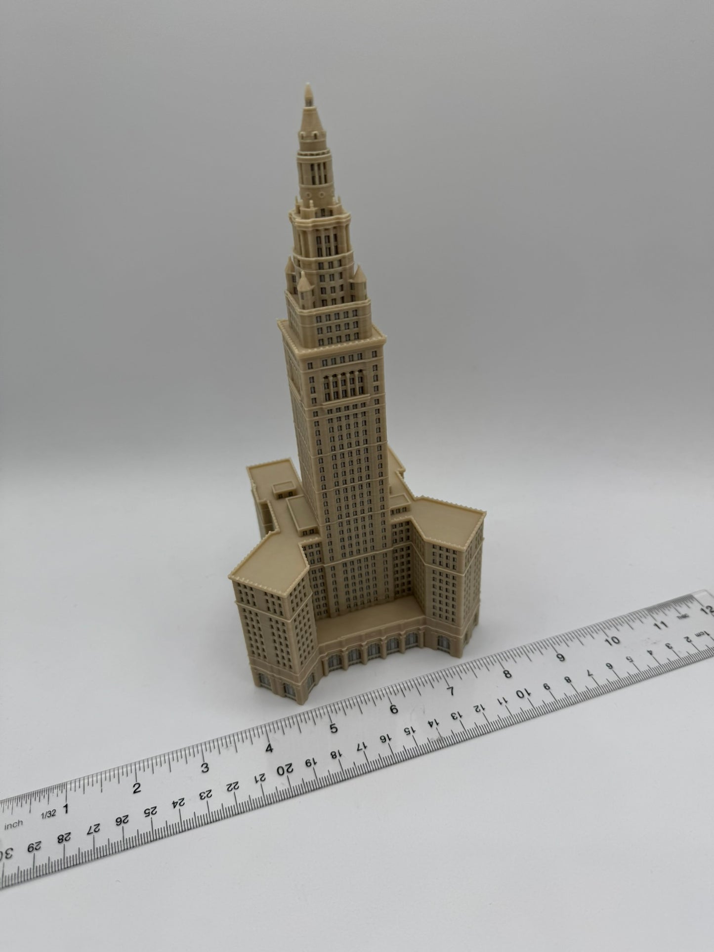 Cleveland Terminal Tower Model- 3D Printed Full Color