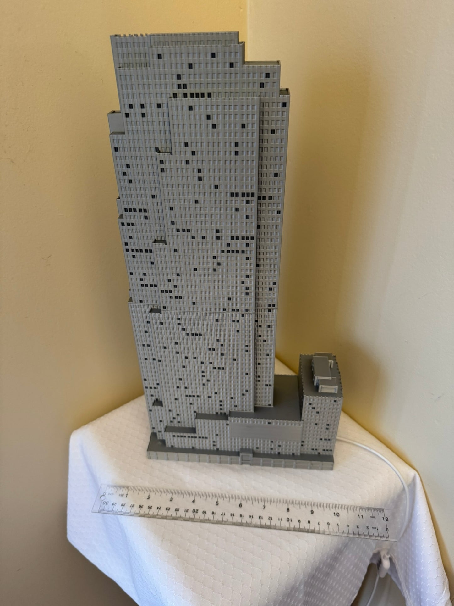 30 Rockefeller Plaza Light Up Model- 3D Printed