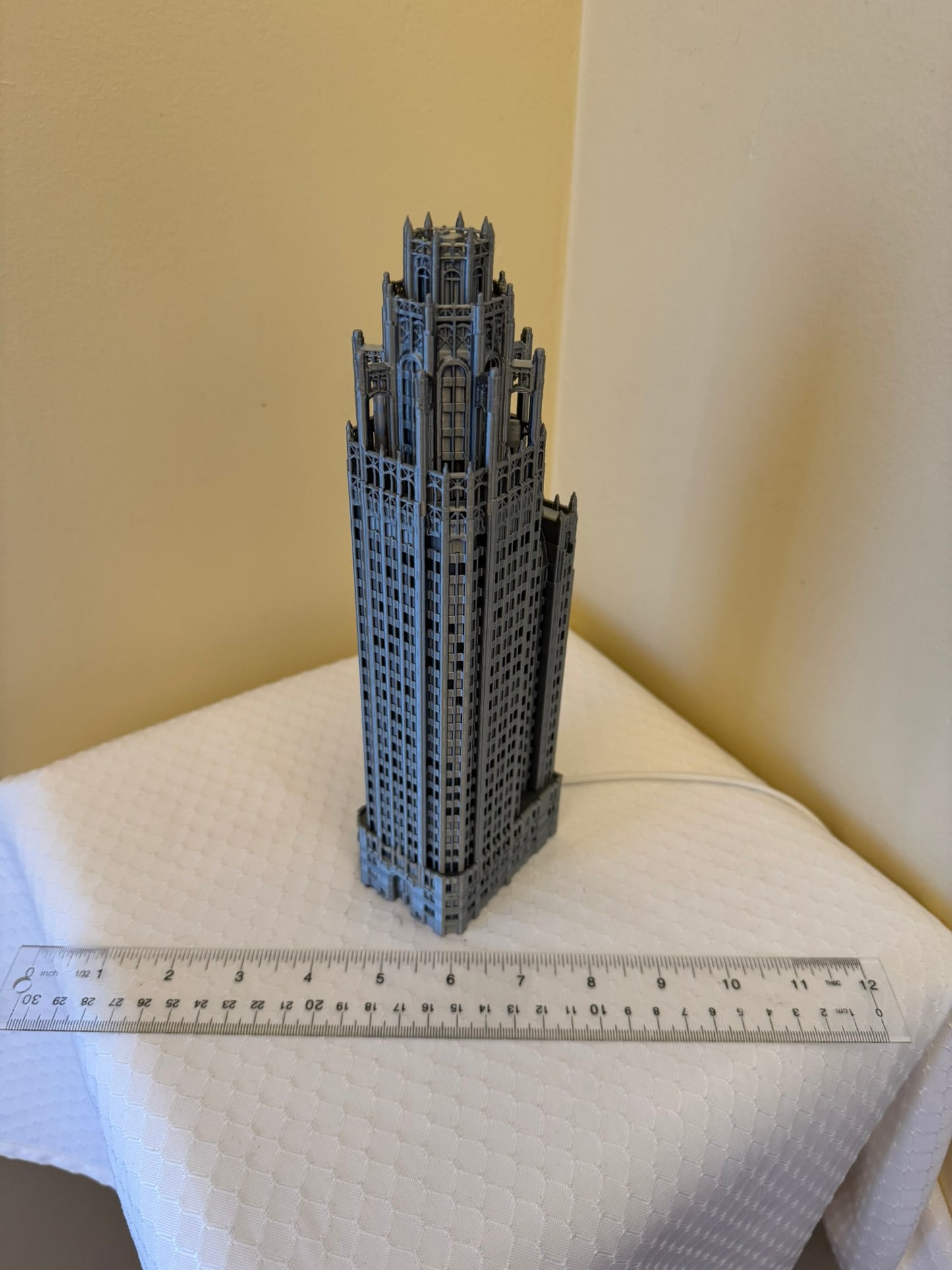 Tribune Tower Light Up Model- 3D Printed