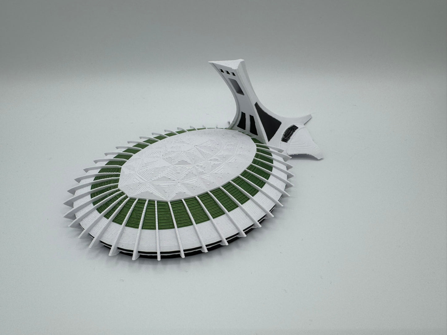 Montreal Olympic Stadium Model- 3D Printed Full Color