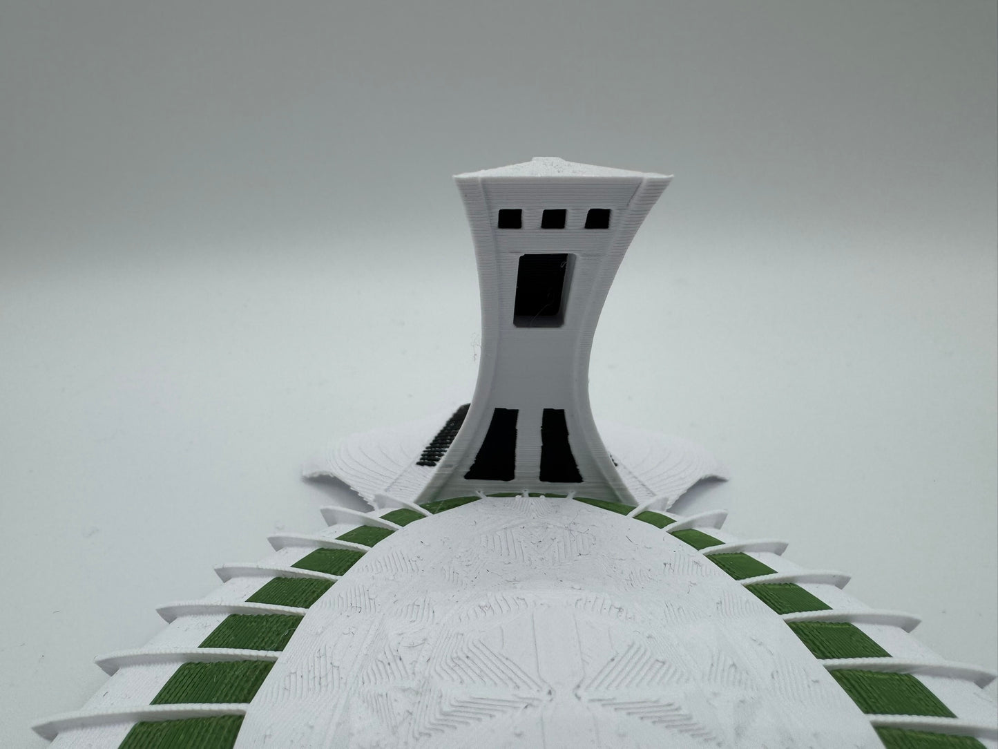 Montreal Olympic Stadium Model- 3D Printed Full Color