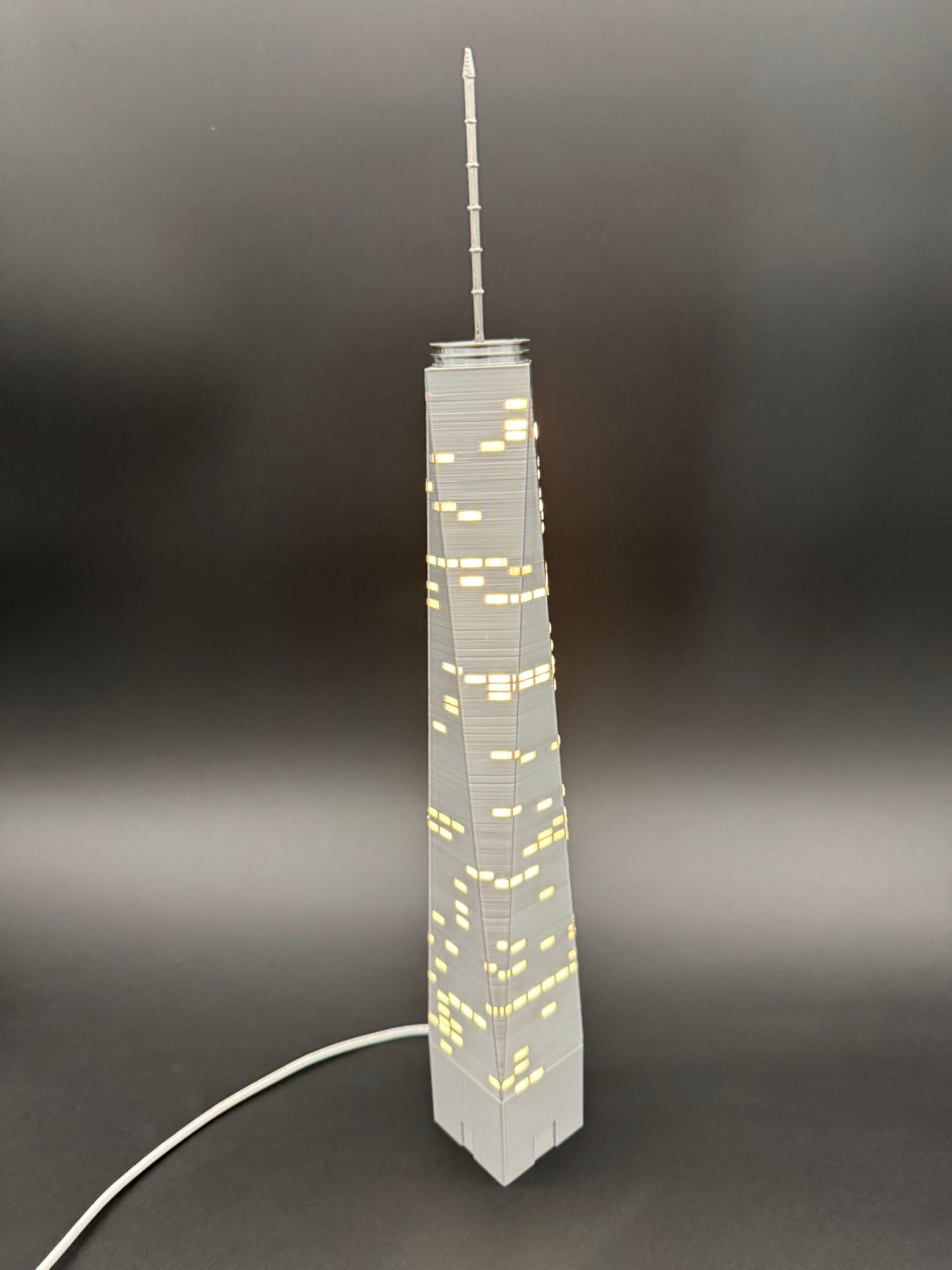 One World Trade Center Light Up Model- 3D Printed