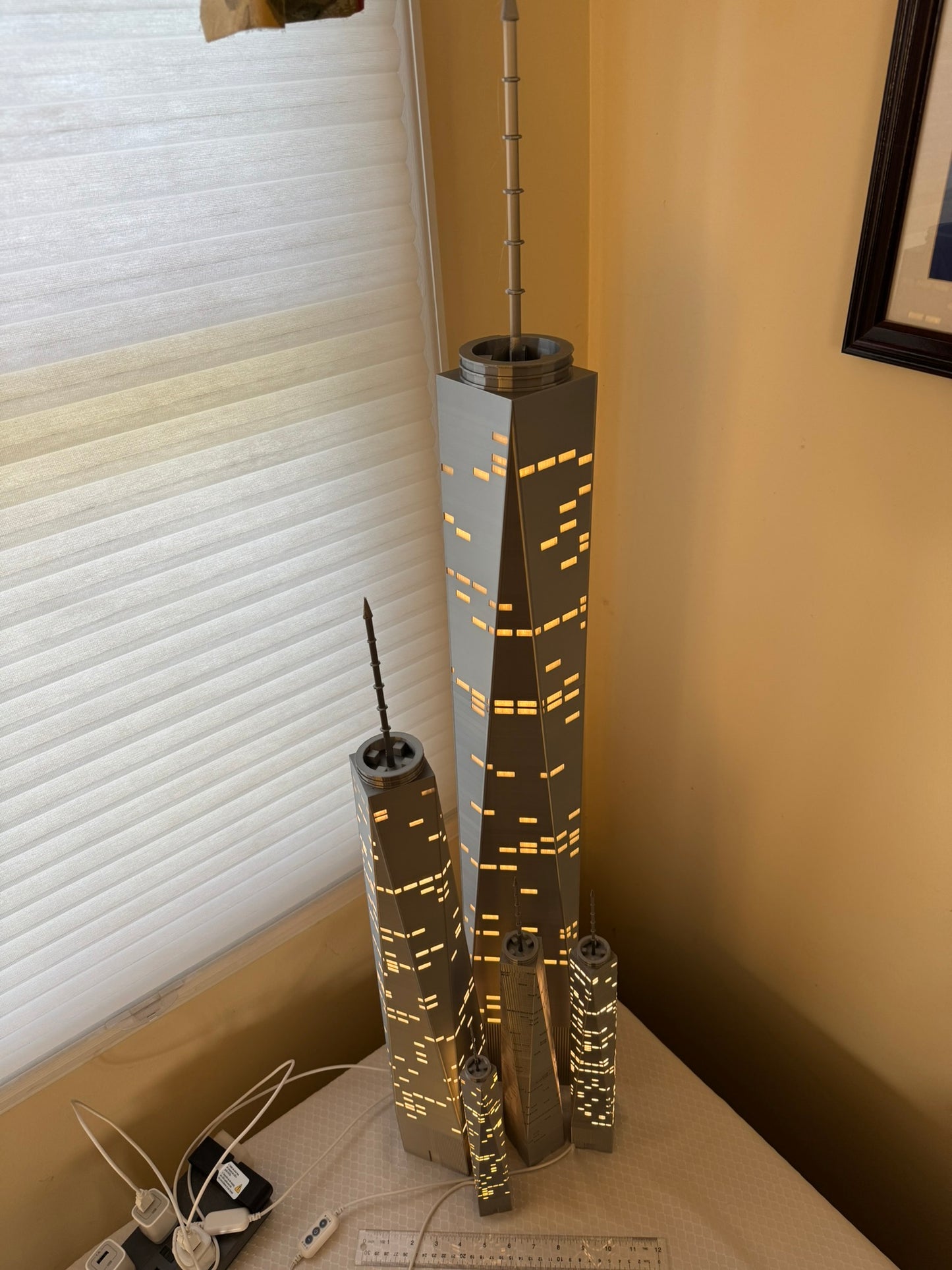 One World Trade Center Light Up Model- 3D Printed