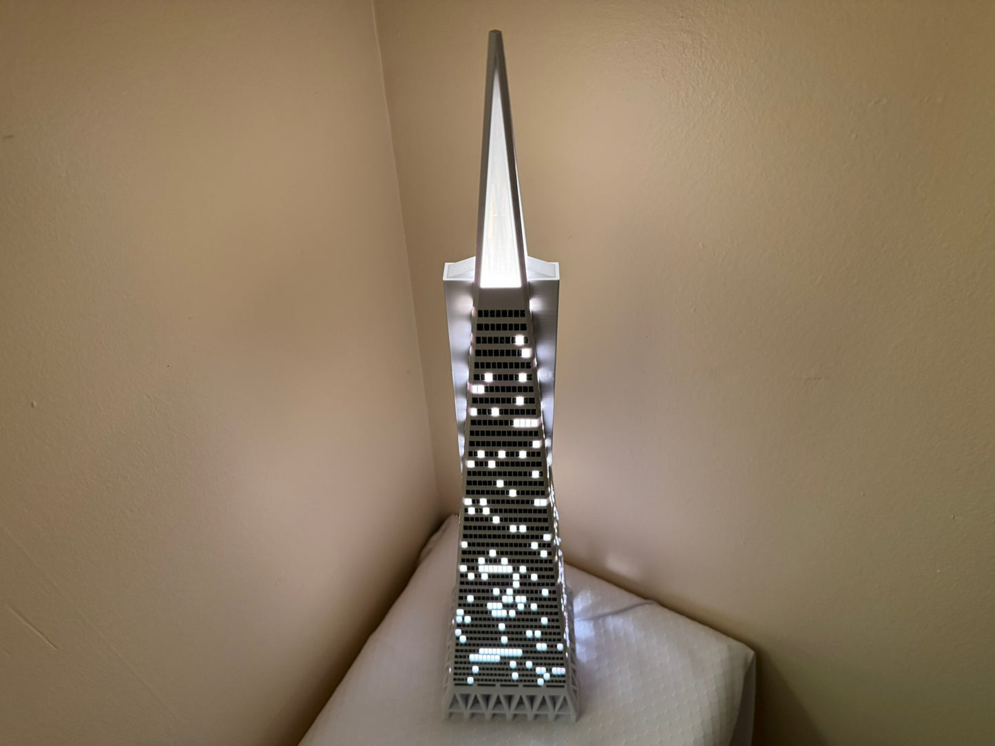Transamerica Pyramid Light Up Model- 3D Printed
