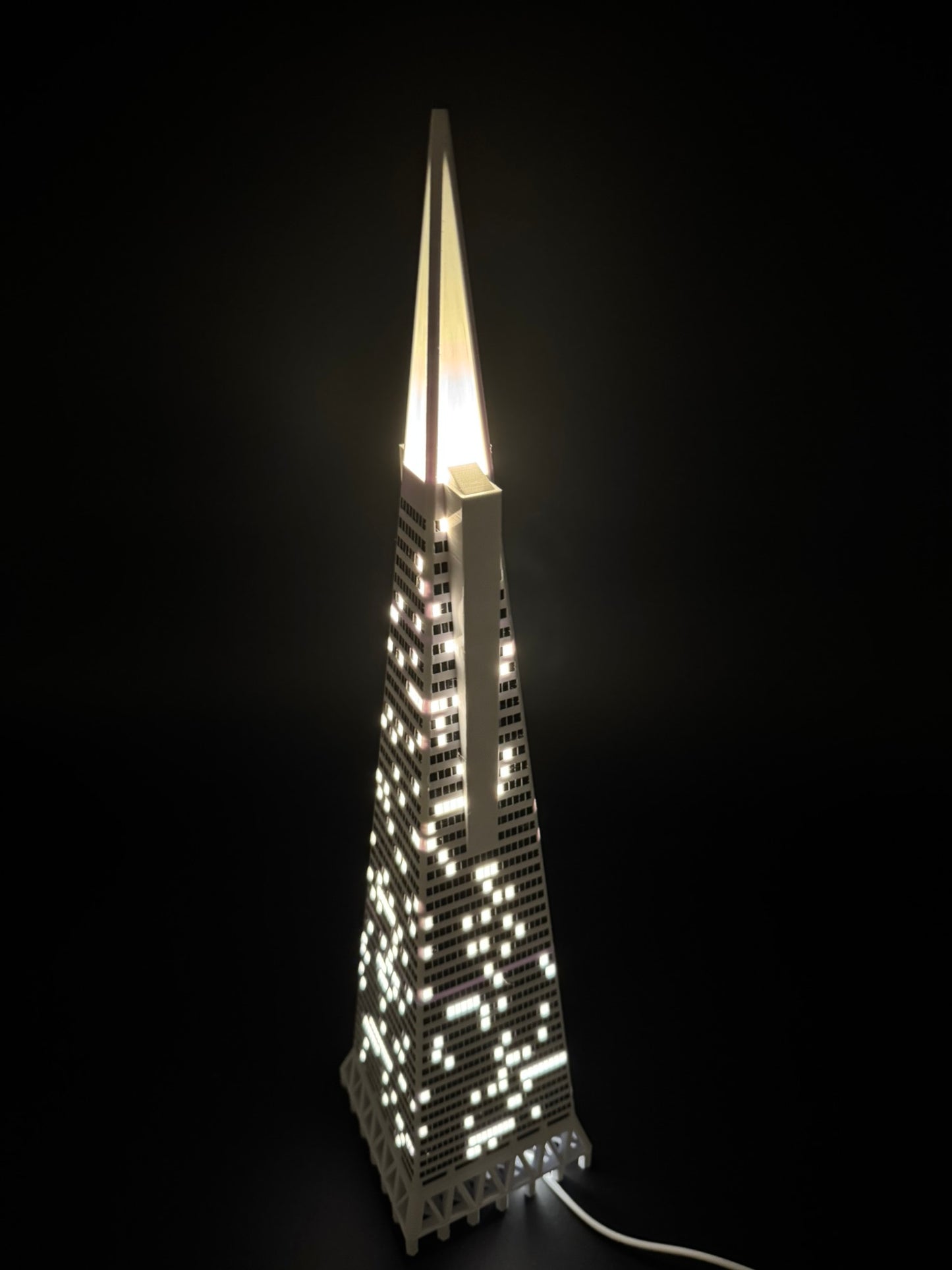 Transamerica Pyramid Light Up Model- 3D Printed