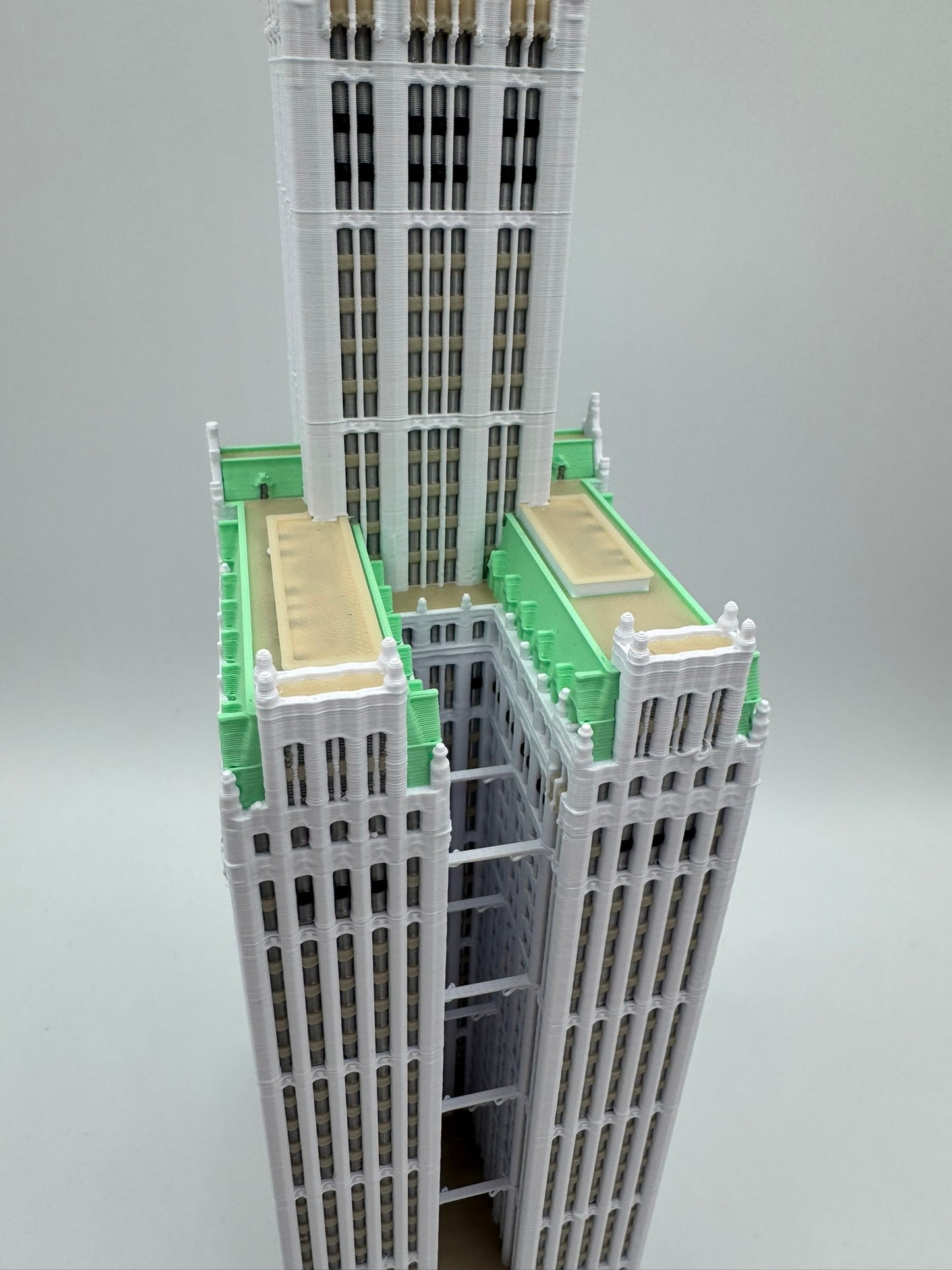Woolworth Building Model- 3D Printed Full Color