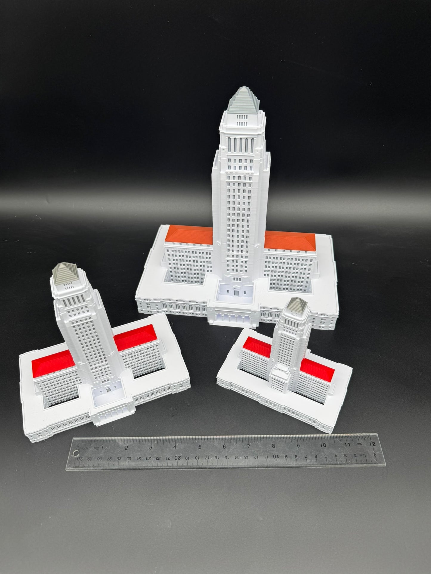 LA City Hall Model- 3D Printed Full Color