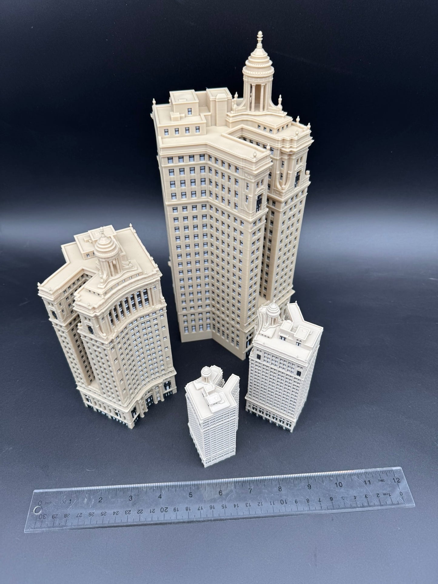 London Guarantee Building Model- 3D Printed Full Color