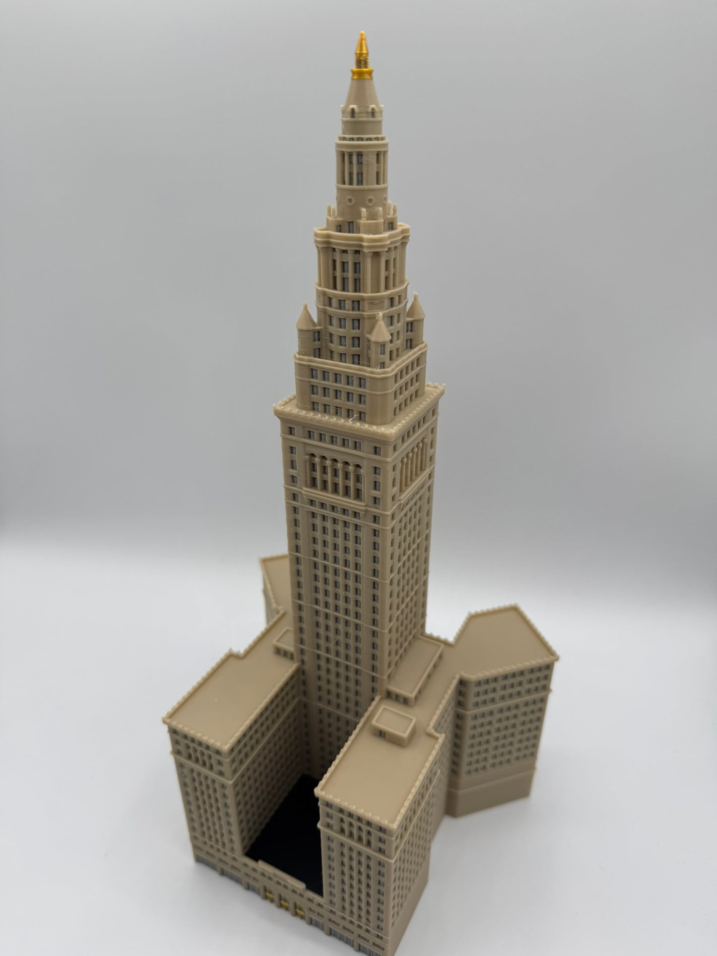 Cleveland Terminal Tower Model- 3D Printed Full Color
