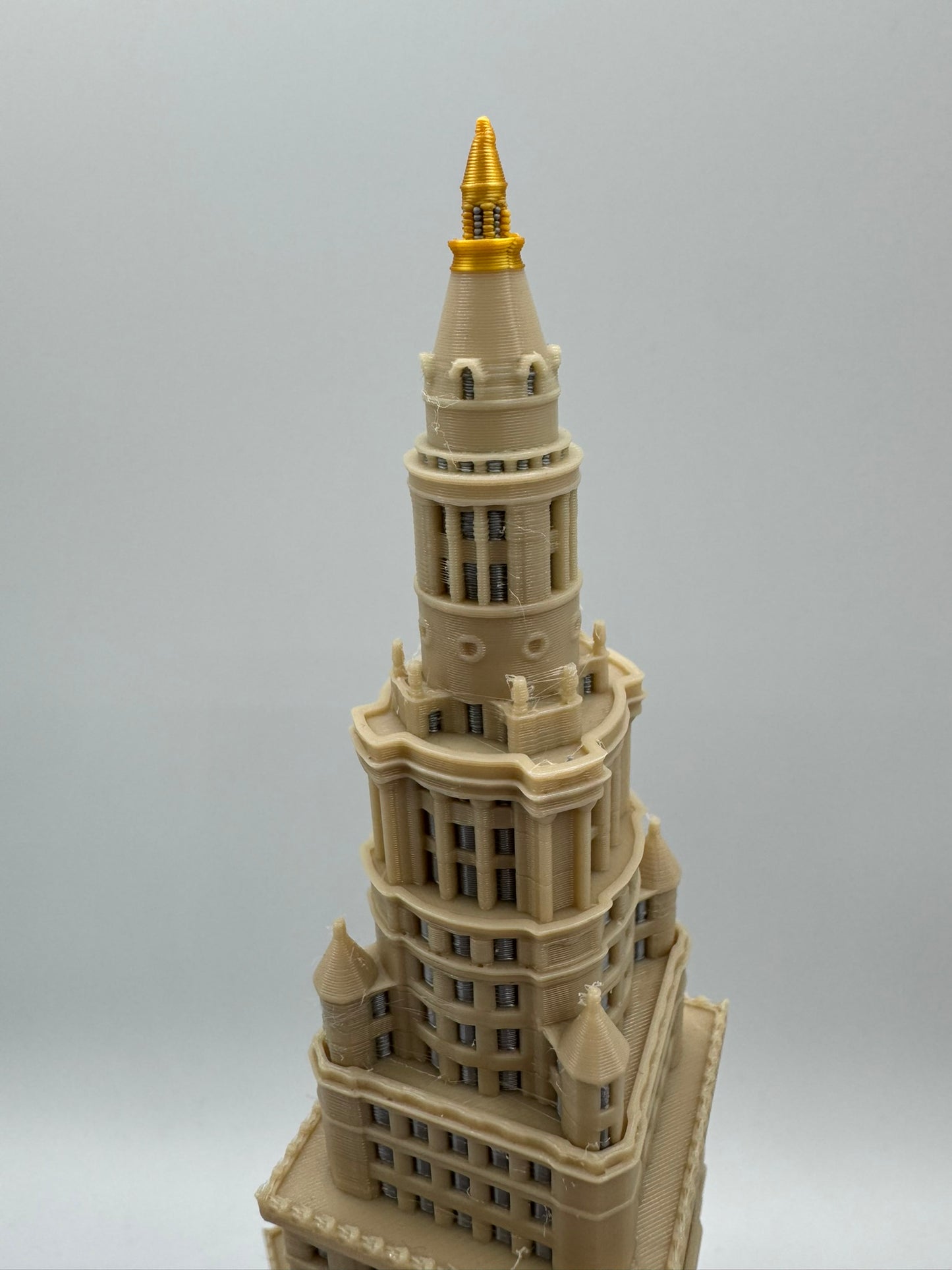 Cleveland Terminal Tower Model- 3D Printed Full Color