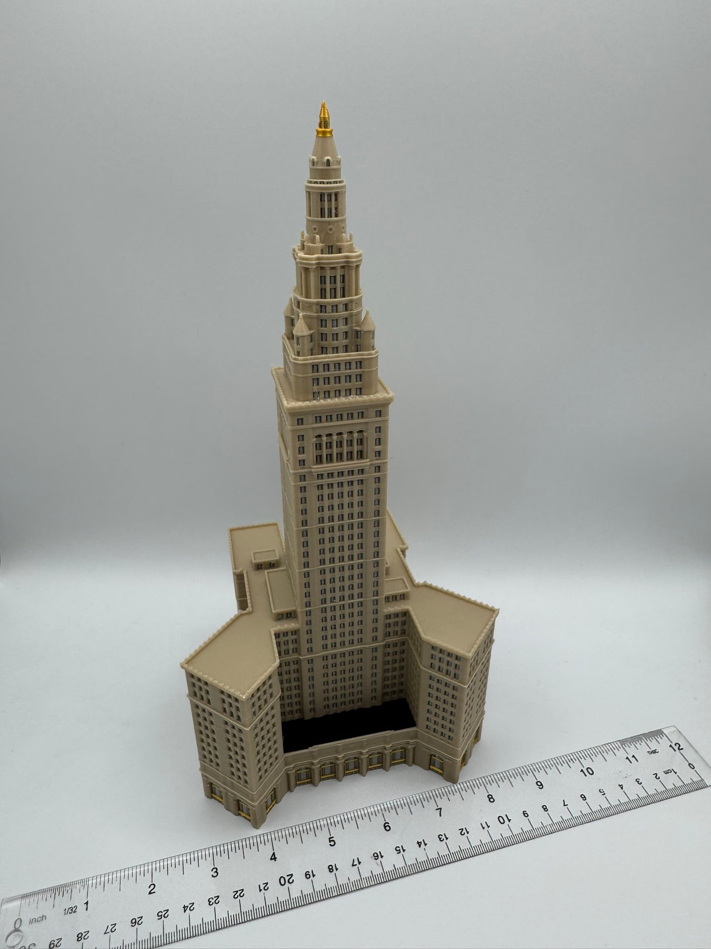 Cleveland Terminal Tower Model- 3D Printed Full Color