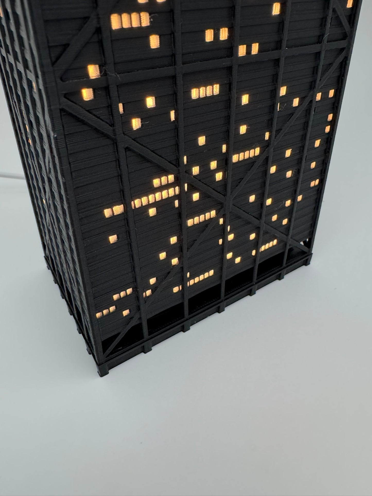 John Hancock Center Light Up Model- 3D Printed