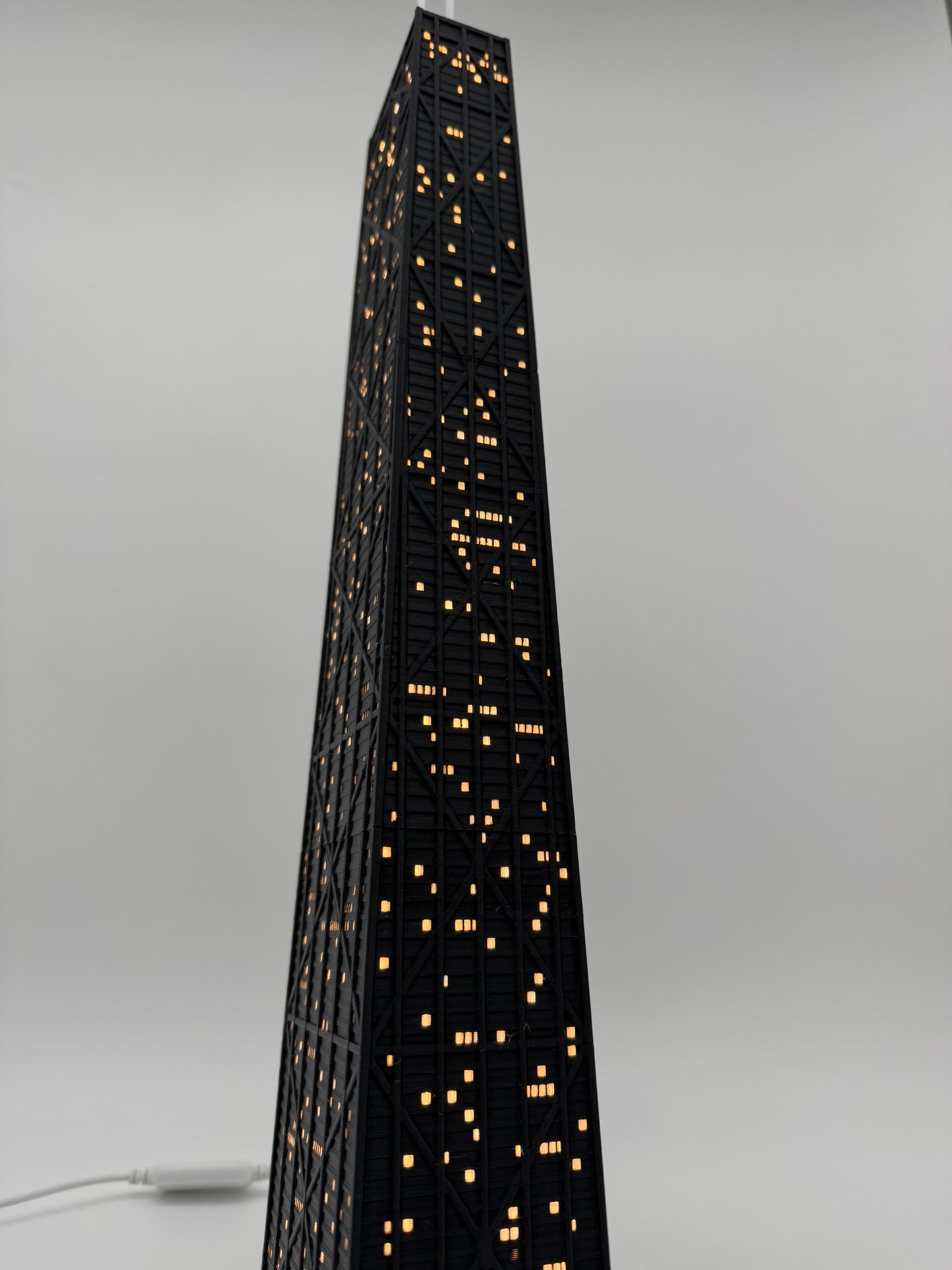 John Hancock Center Light Up Model- 3D Printed