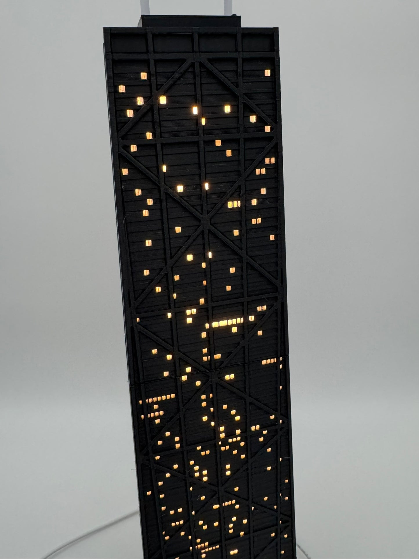 John Hancock Center Light Up Model- 3D Printed