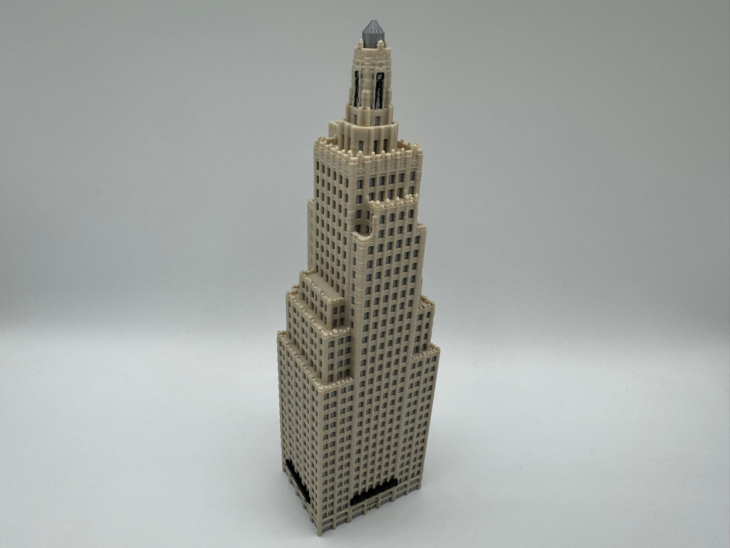 Kansas City Power and Light Building Model- 3D Printed Full Color