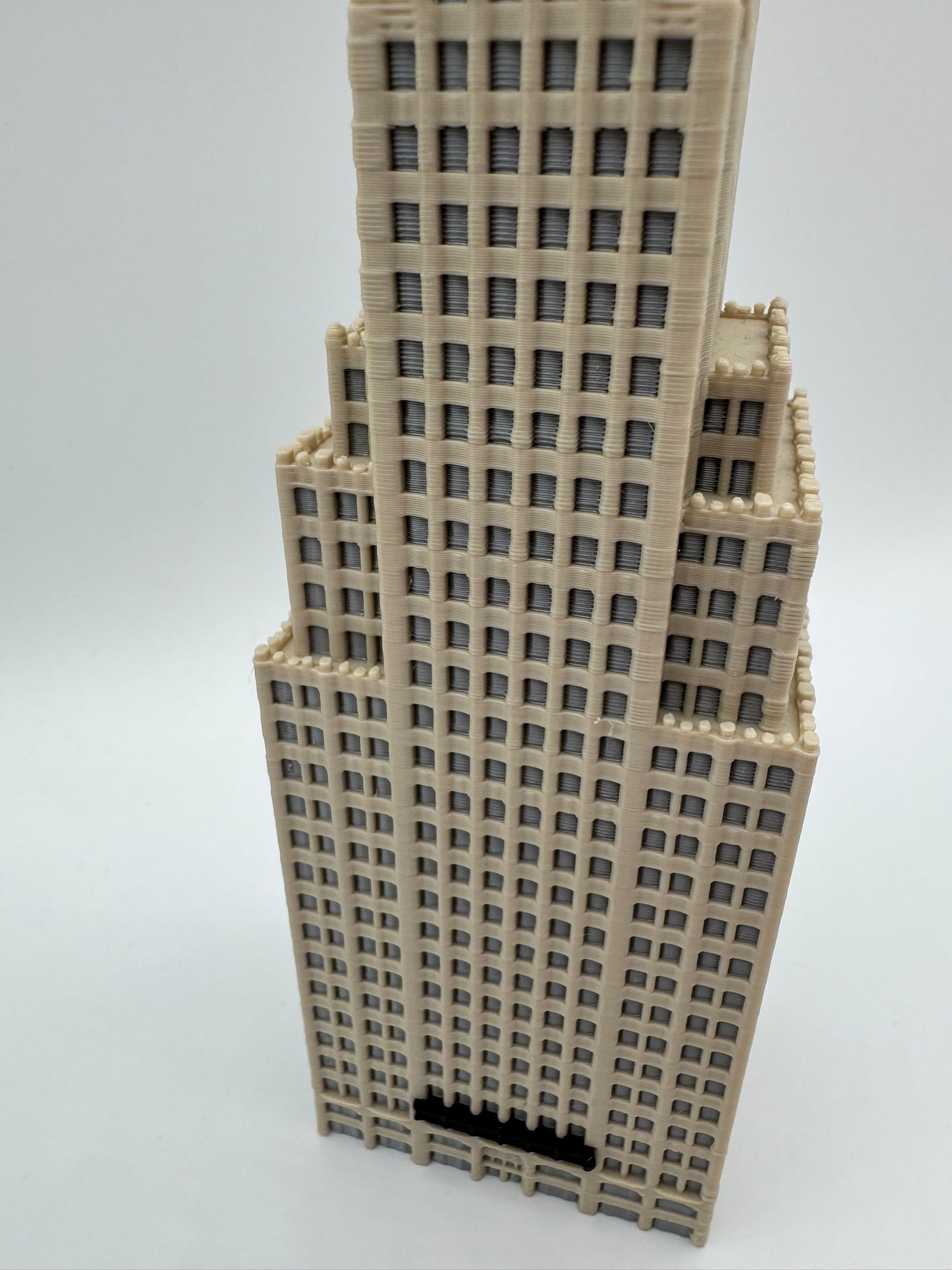 Kansas City Power and Light Building Model- 3D Printed Full Color