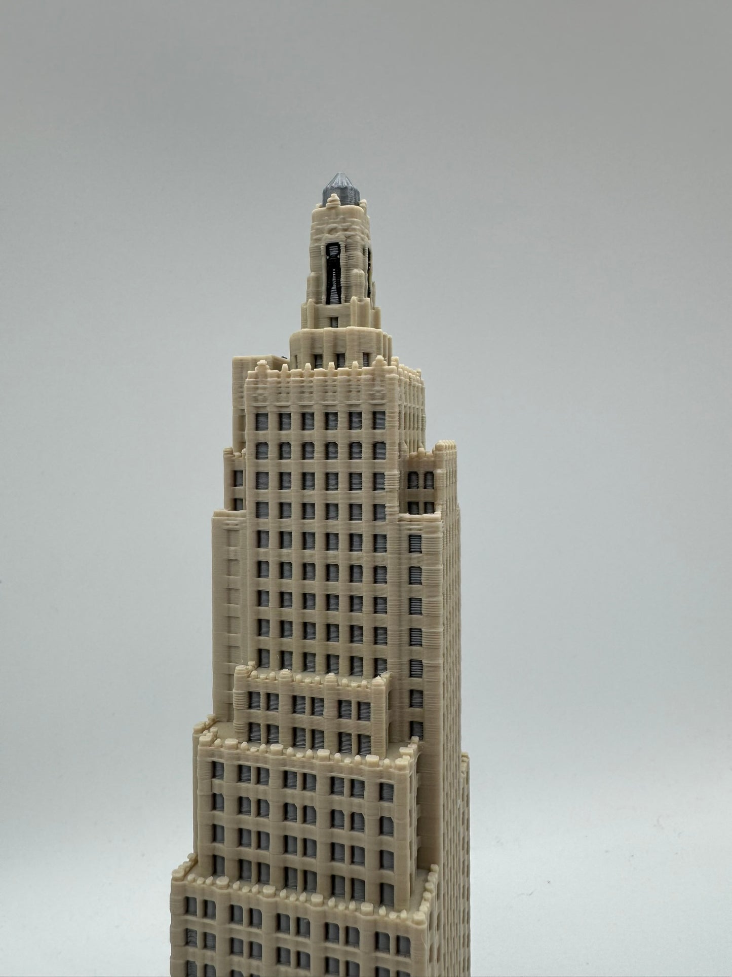 Kansas City Power and Light Building Model- 3D Printed Full Color