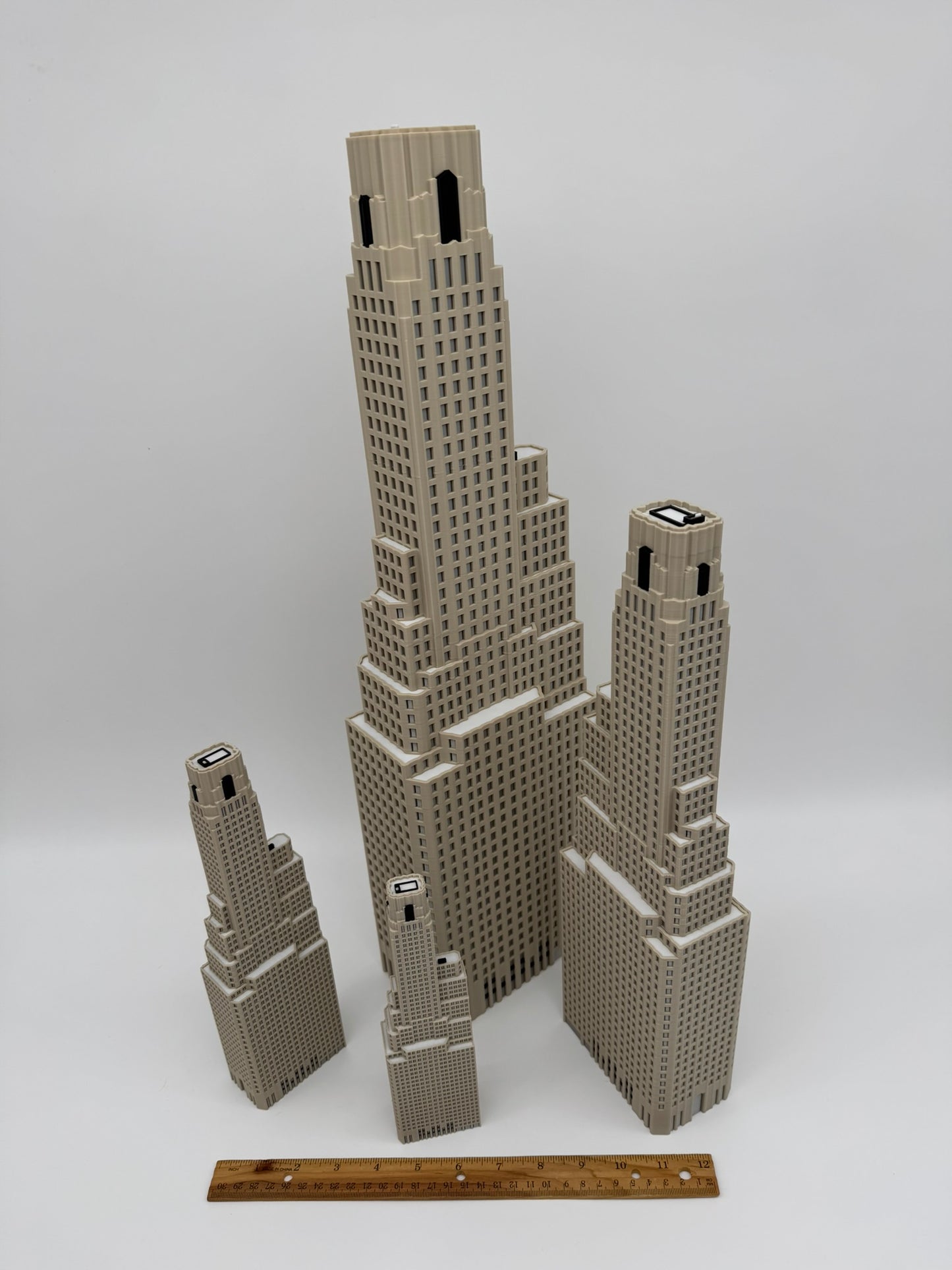 One Wall Street Model- 3D Printed Full Color