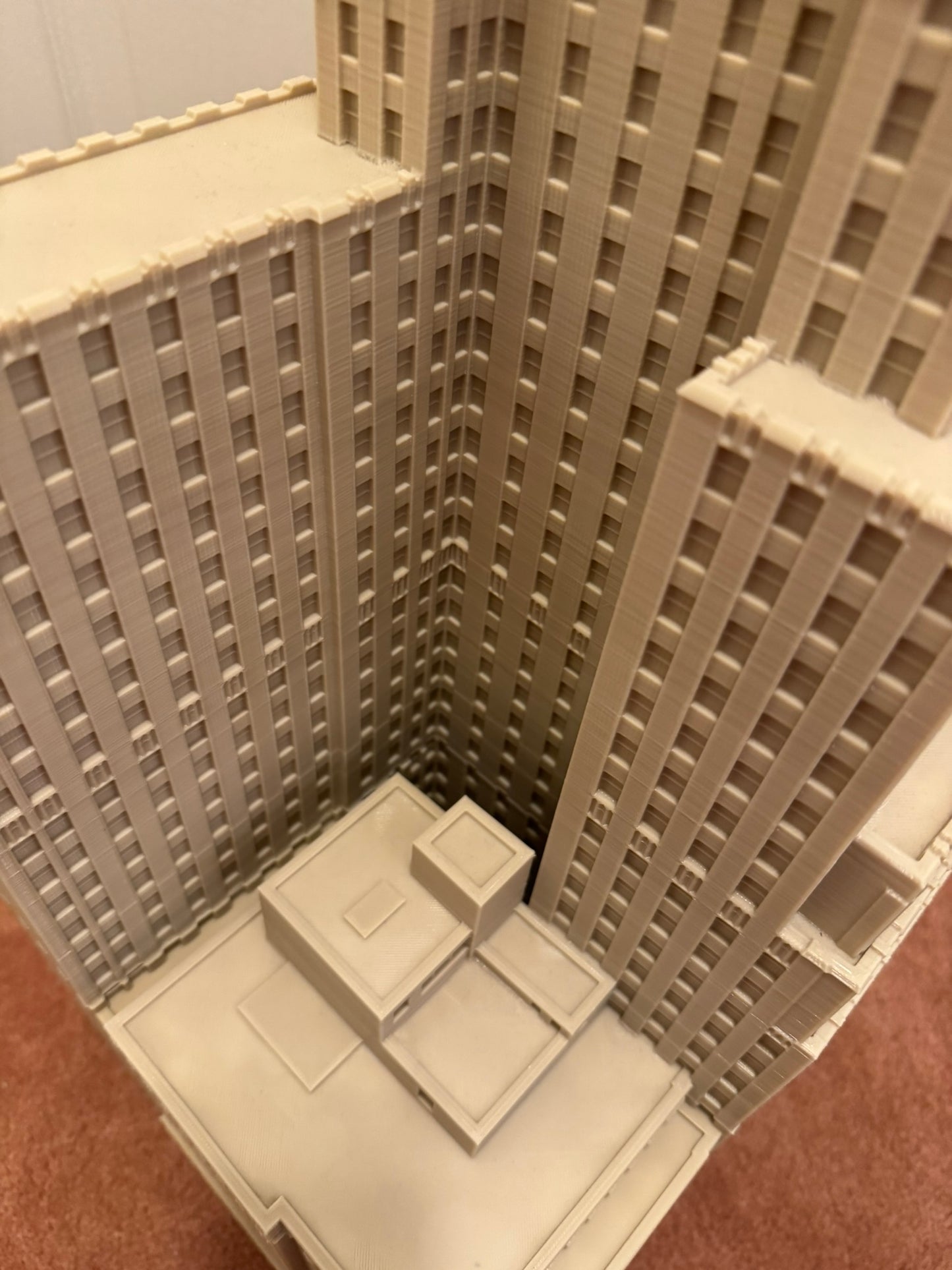 Extra Large 40 Wall Street Model- 3D Printed