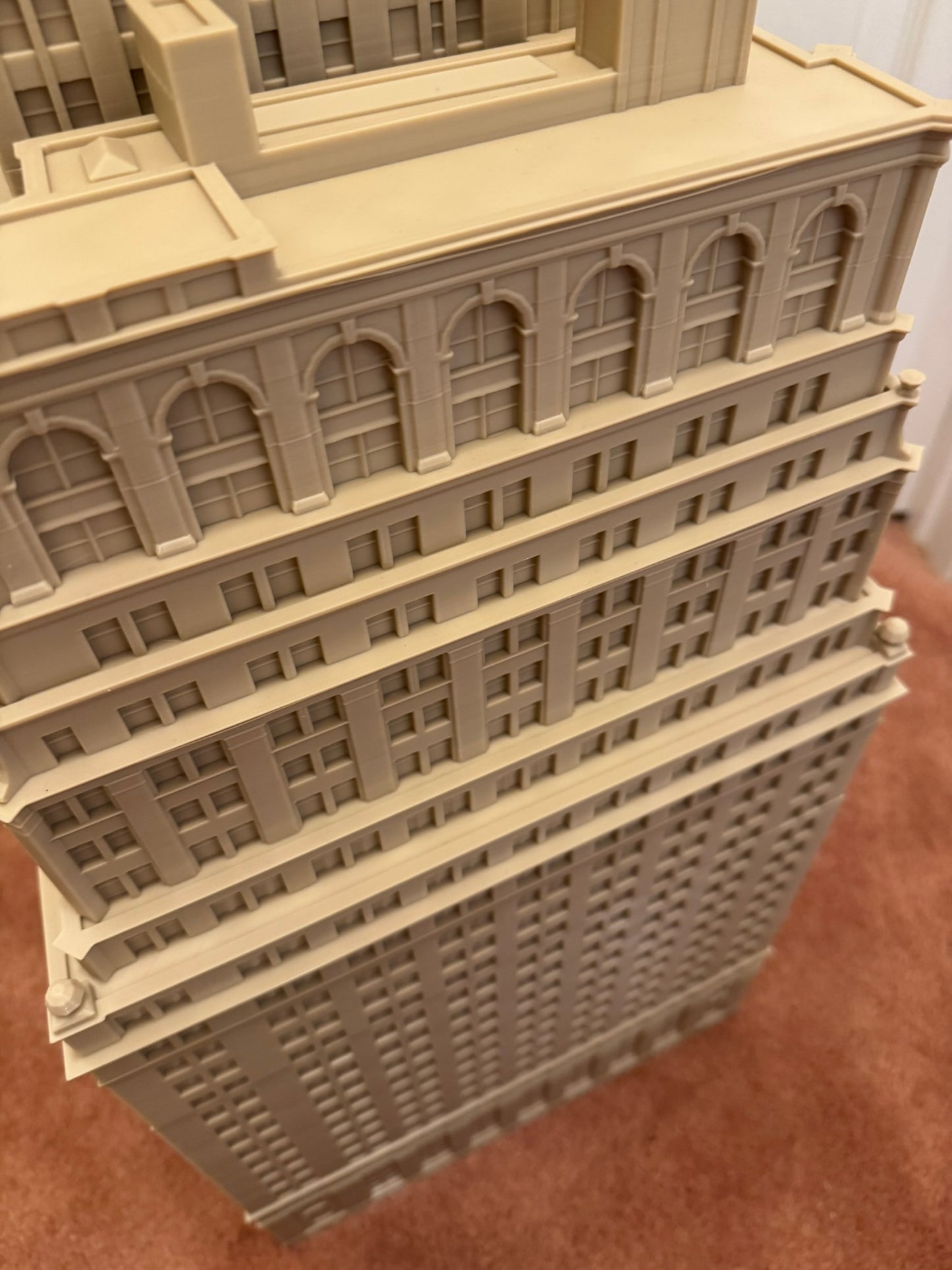 Extra Large 40 Wall Street Model- 3D Printed