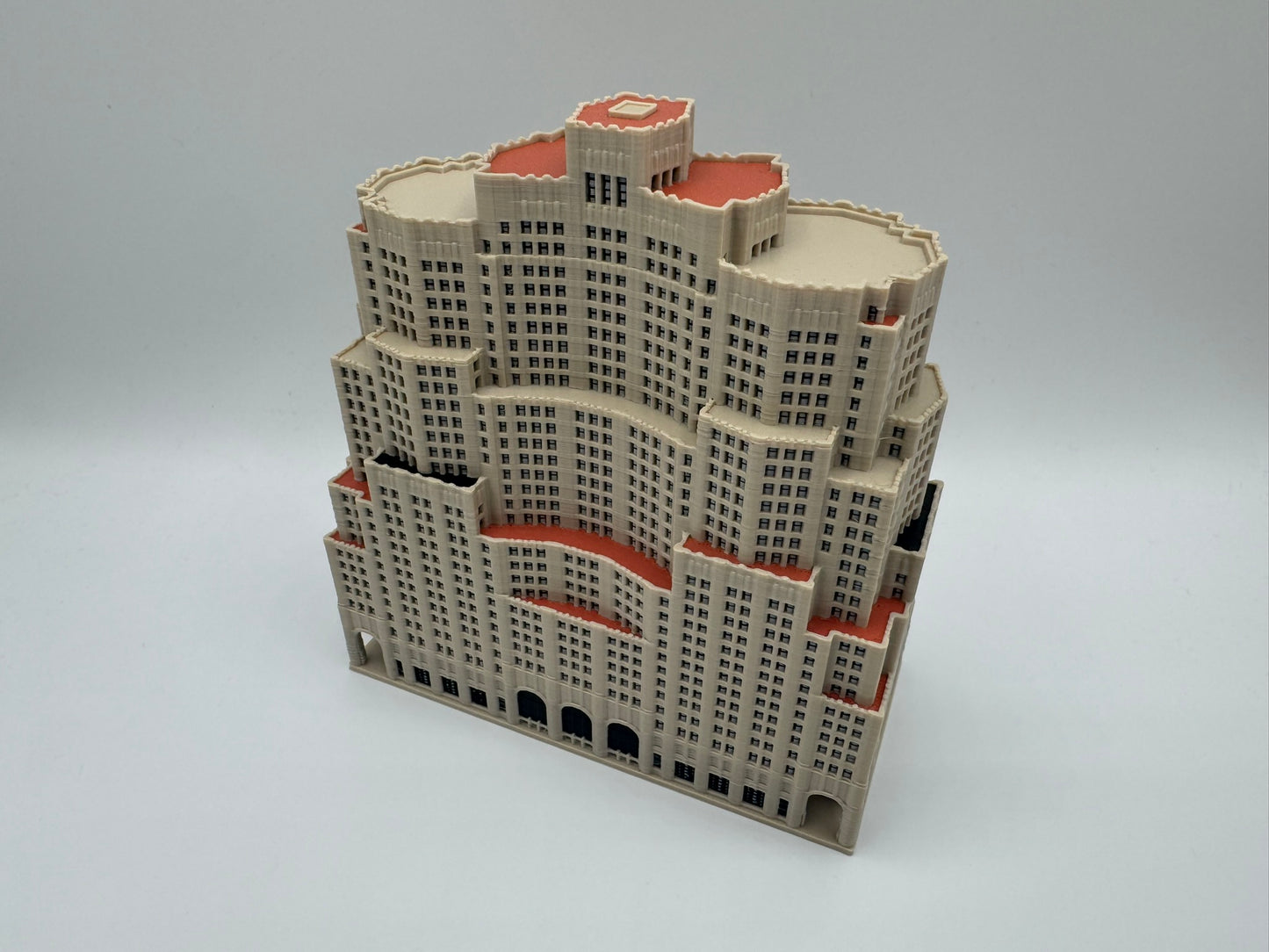 Metropolitan Life North Building Model- 3D Printed Full Color