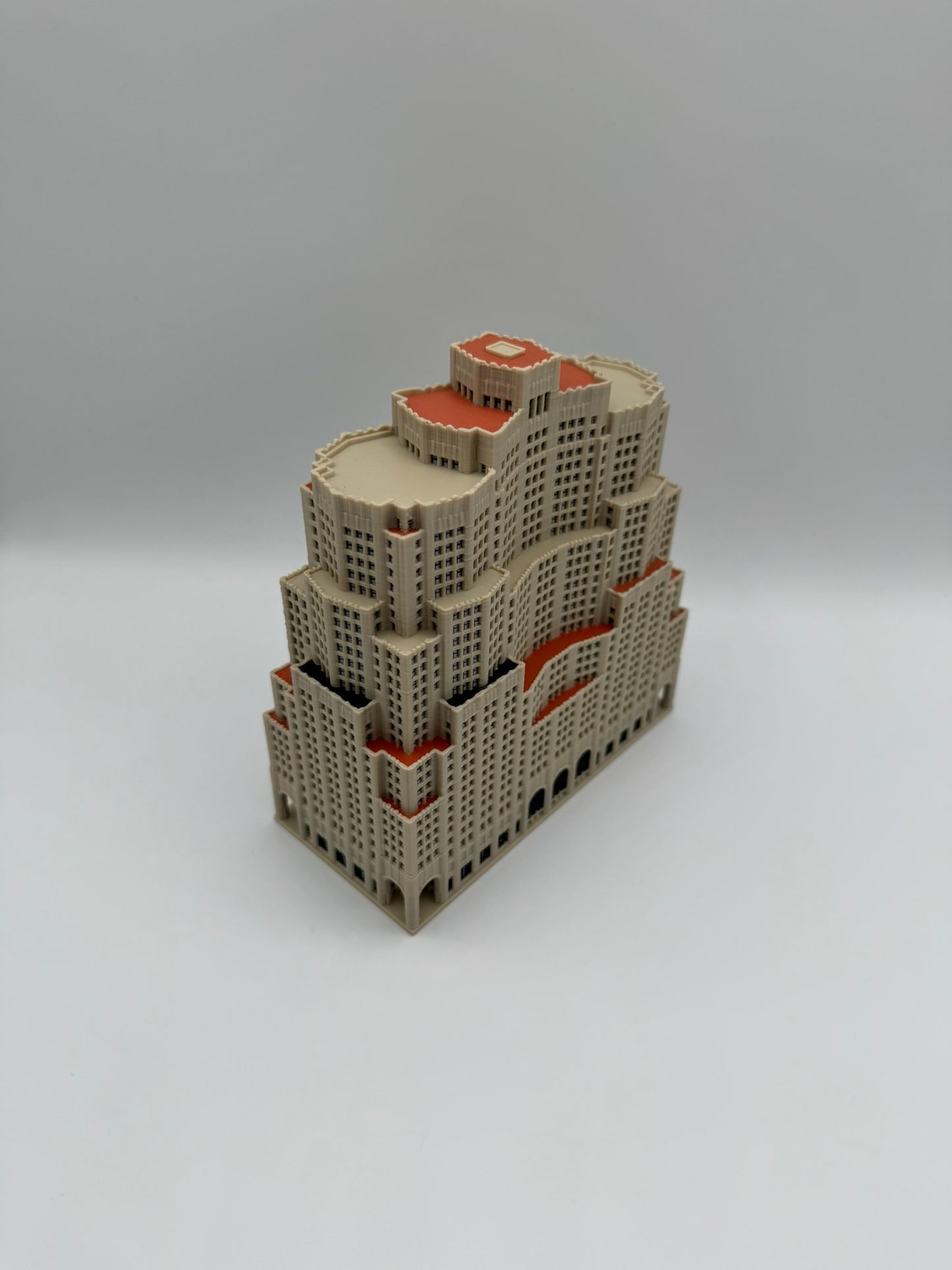Metropolitan Life North Building Model- 3D Printed Full Color
