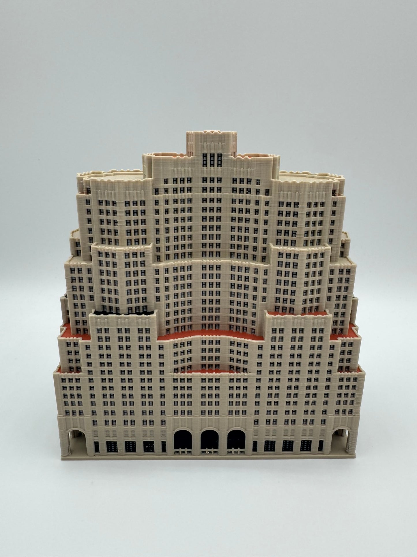 Metropolitan Life North Building Model- 3D Printed Full Color