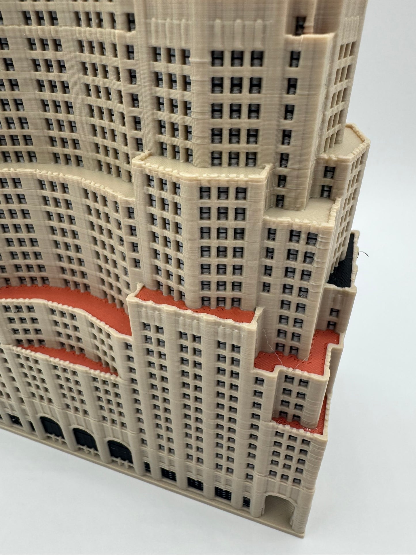 Metropolitan Life North Building Model- 3D Printed Full Color