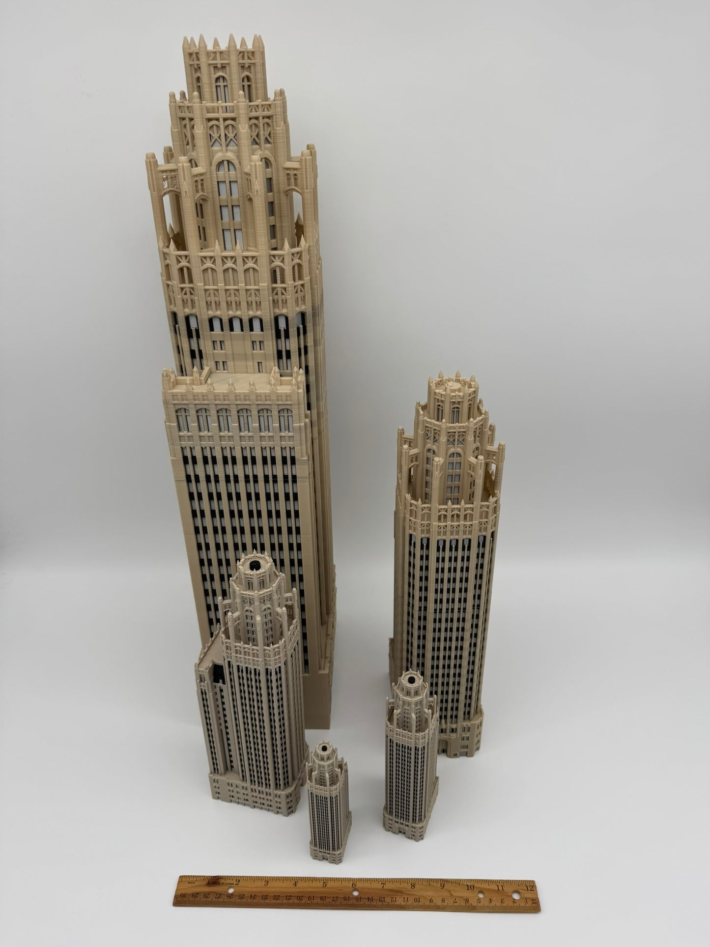 Tribune Tower Model- 3D Printed Full Color