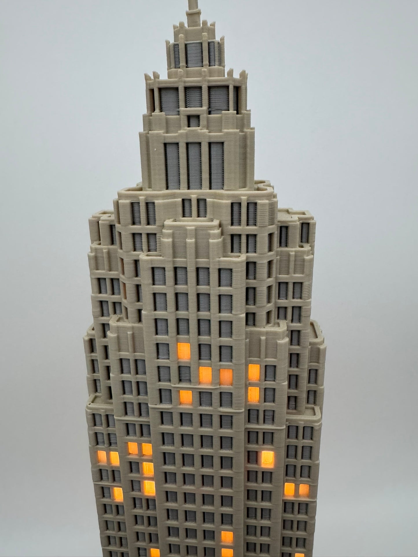 American International Building Light Up Model- 3D Printed
