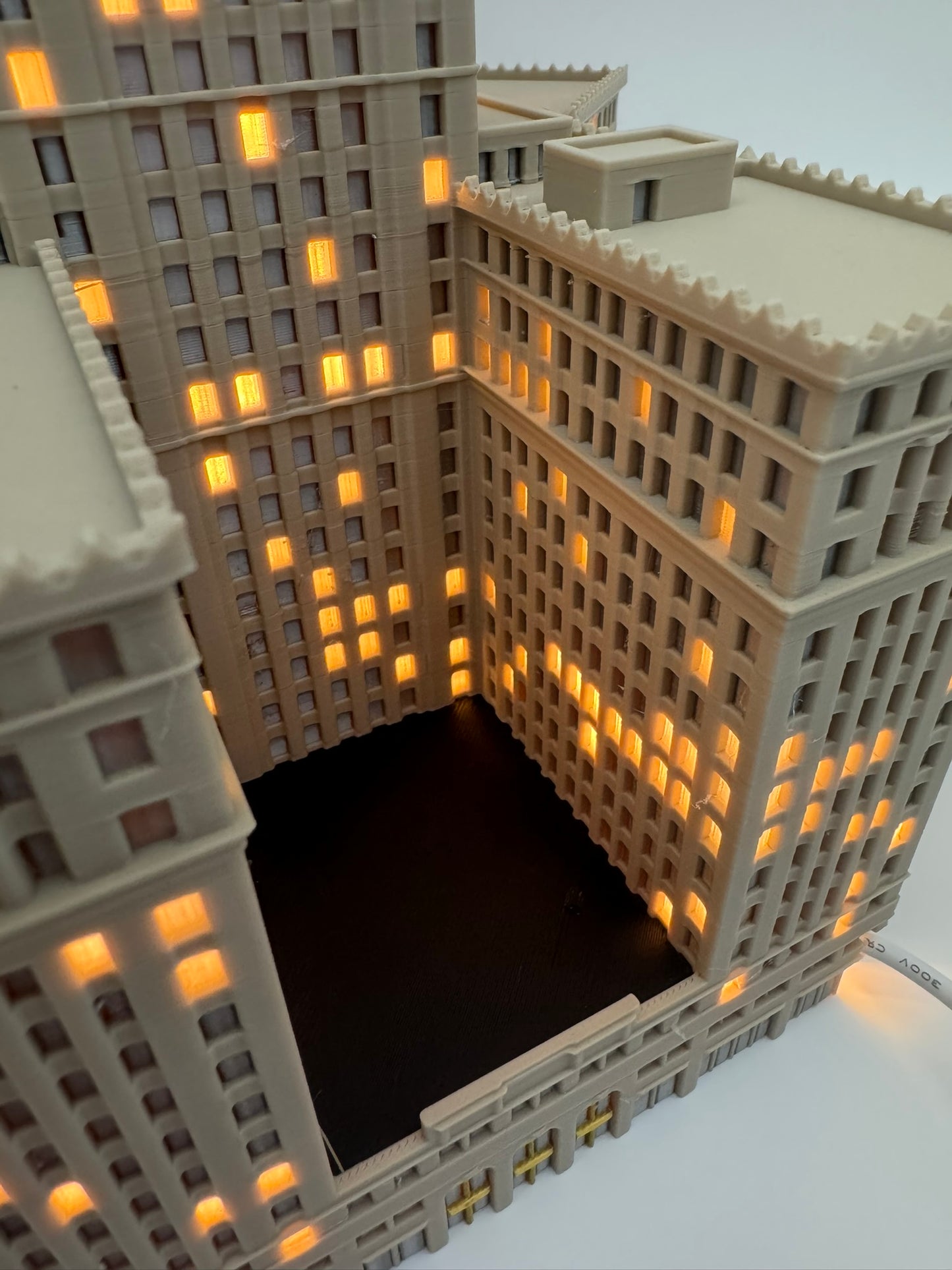 Cleveland Terminal Tower Light Up Model- 3D Printed