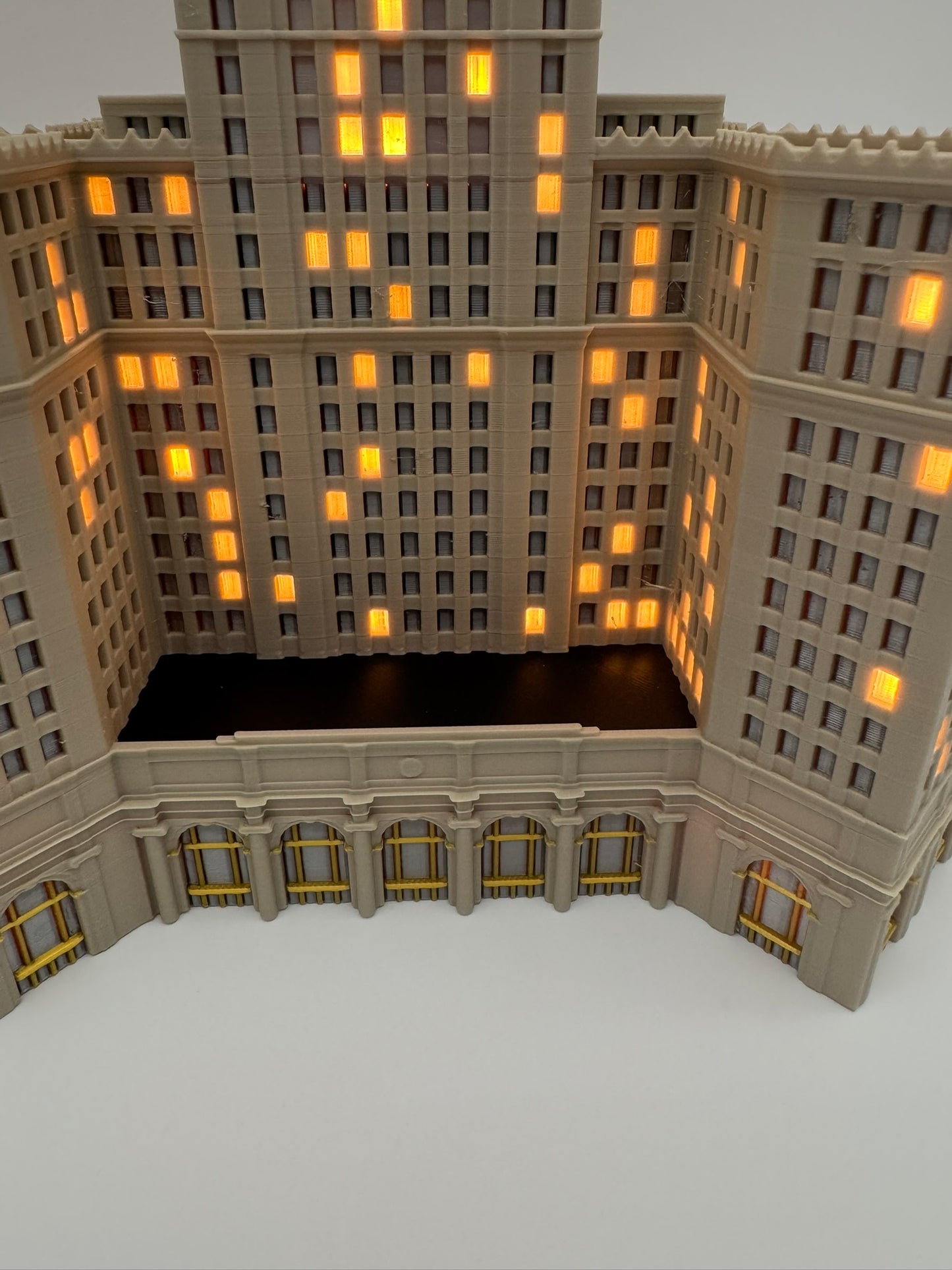 Cleveland Terminal Tower Light Up Model- 3D Printed